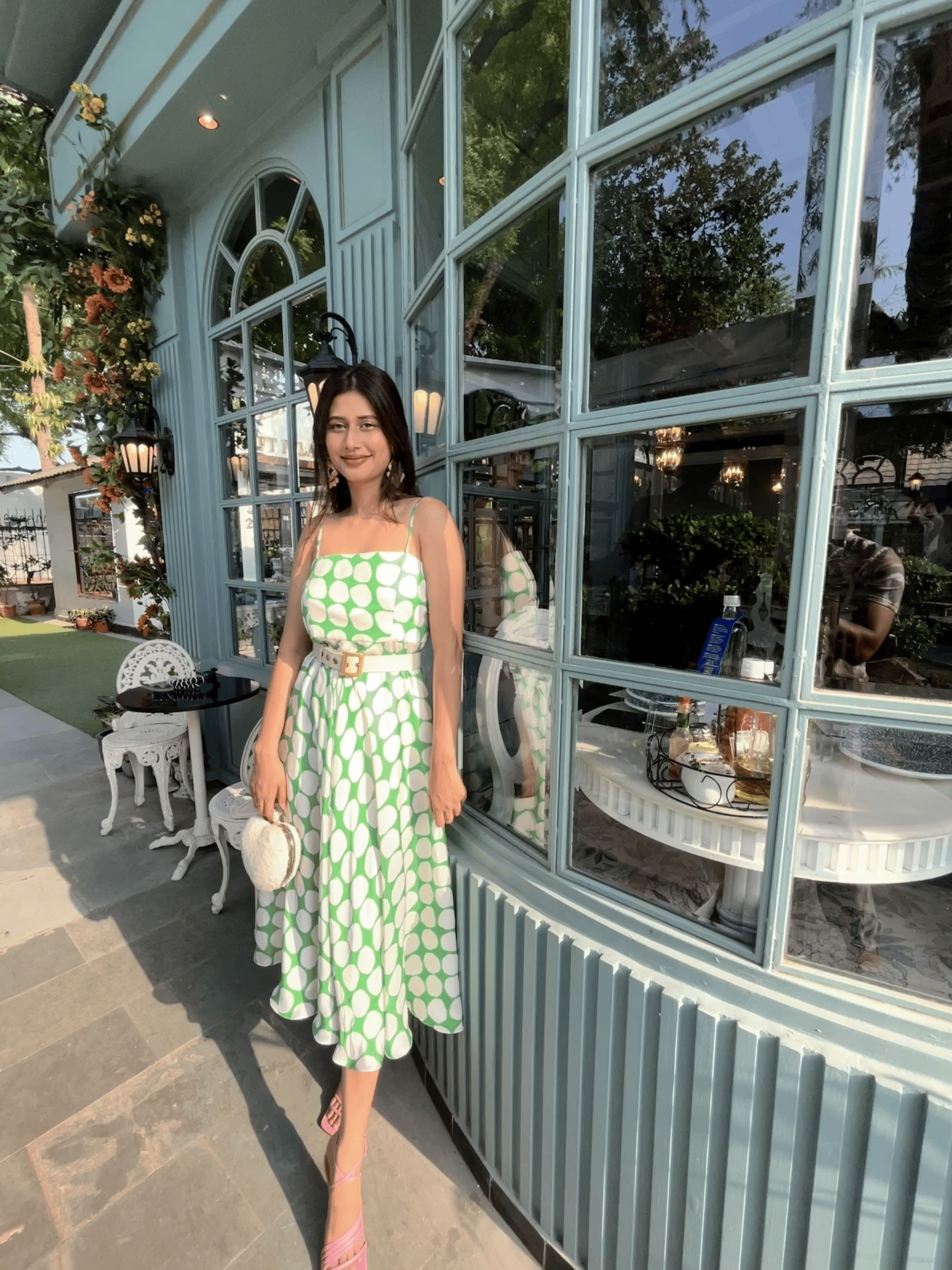 Green Polka Dot Summer Dress