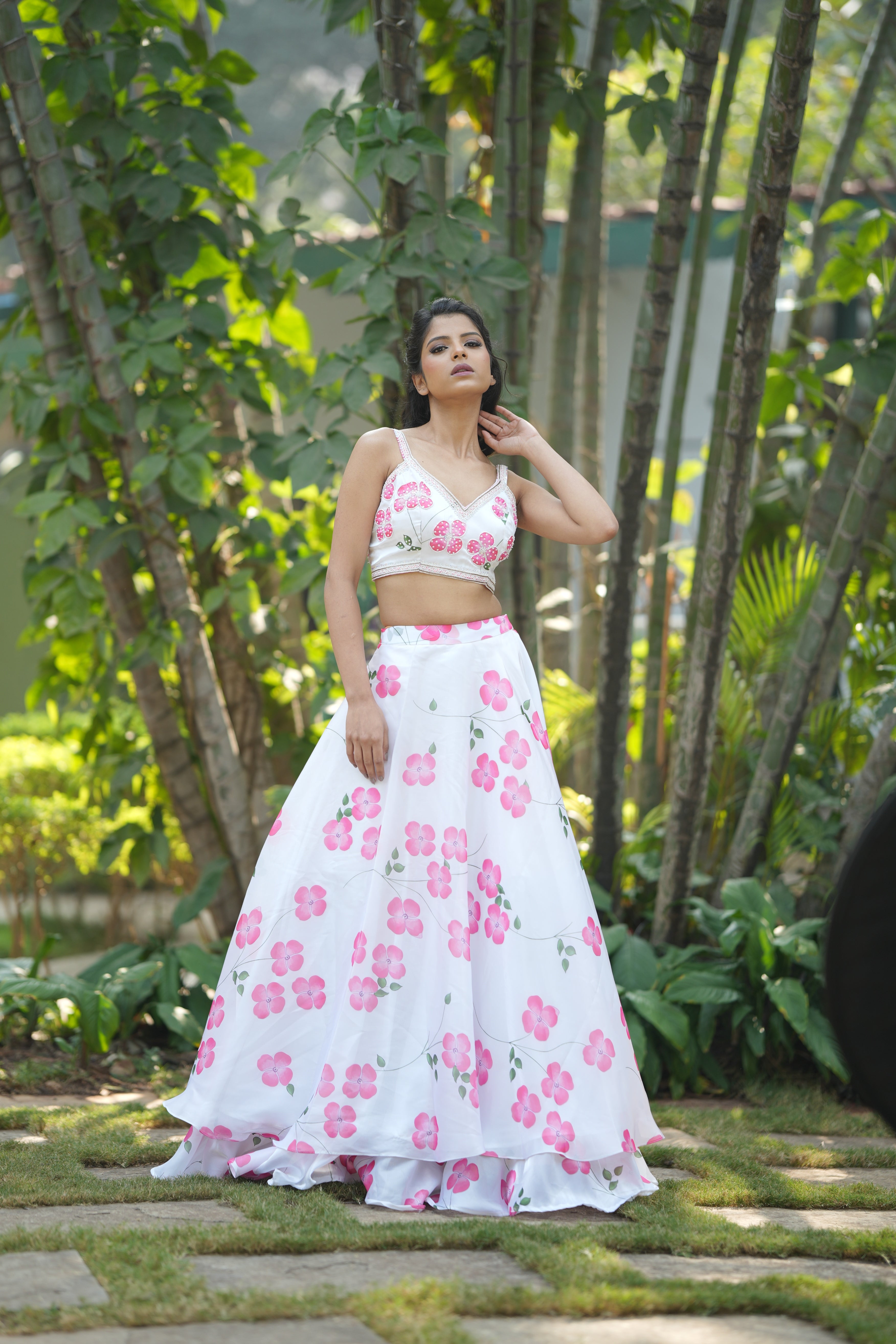 Blossom Breeze Double Layer Lehenga