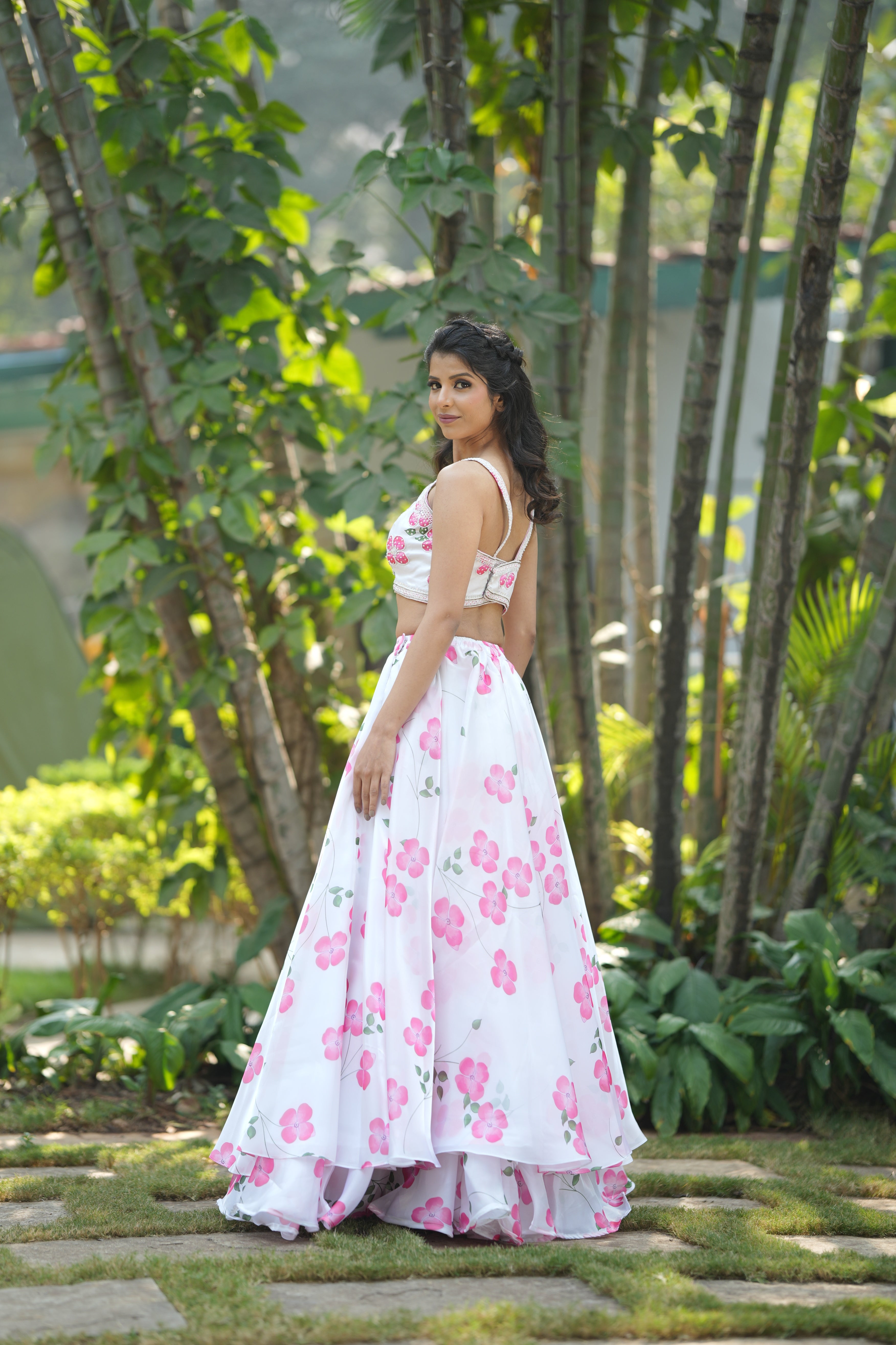 Blossom Breeze Double Layer Lehenga