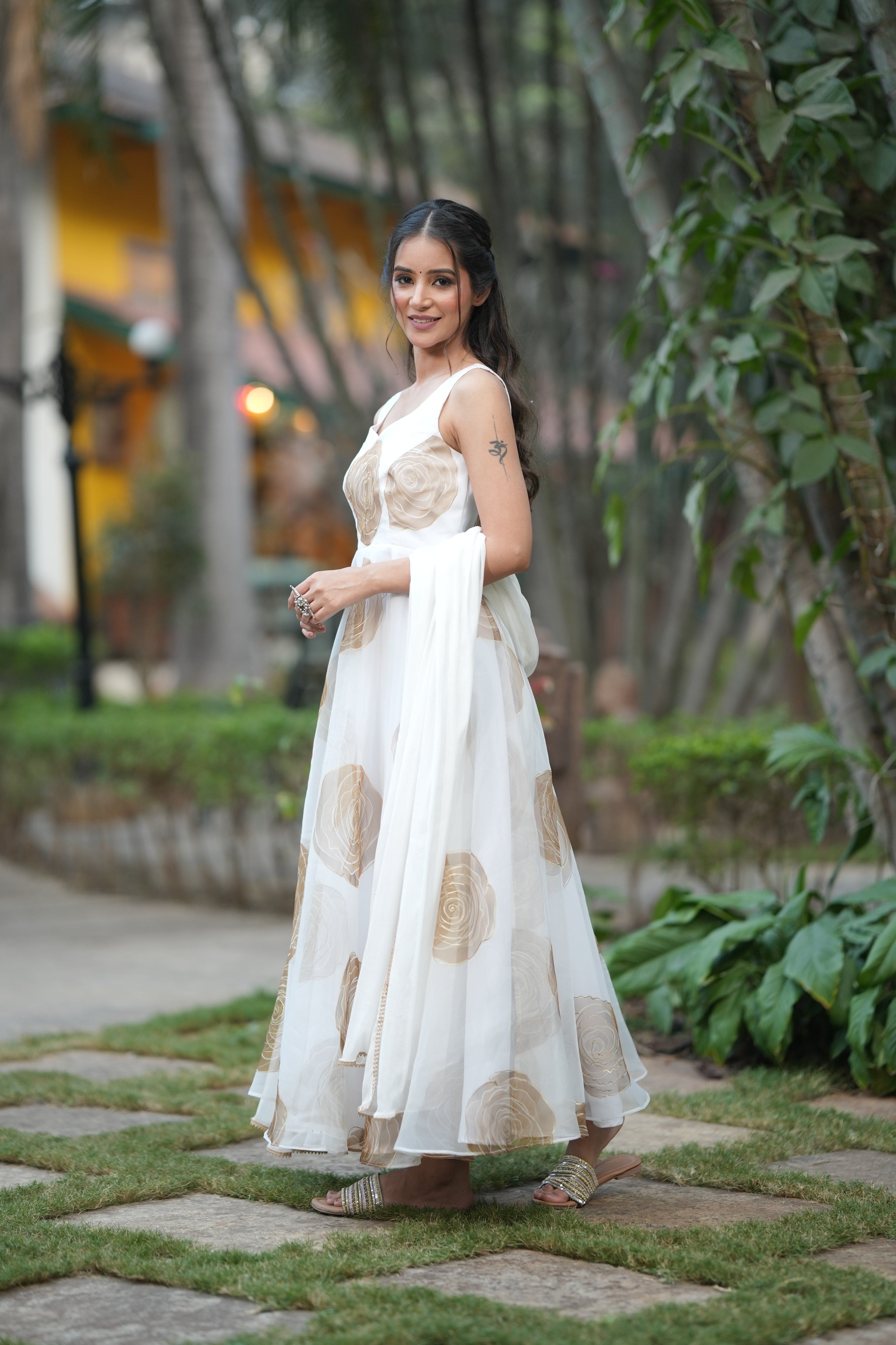 Serene Bloom Sheer Anarkali