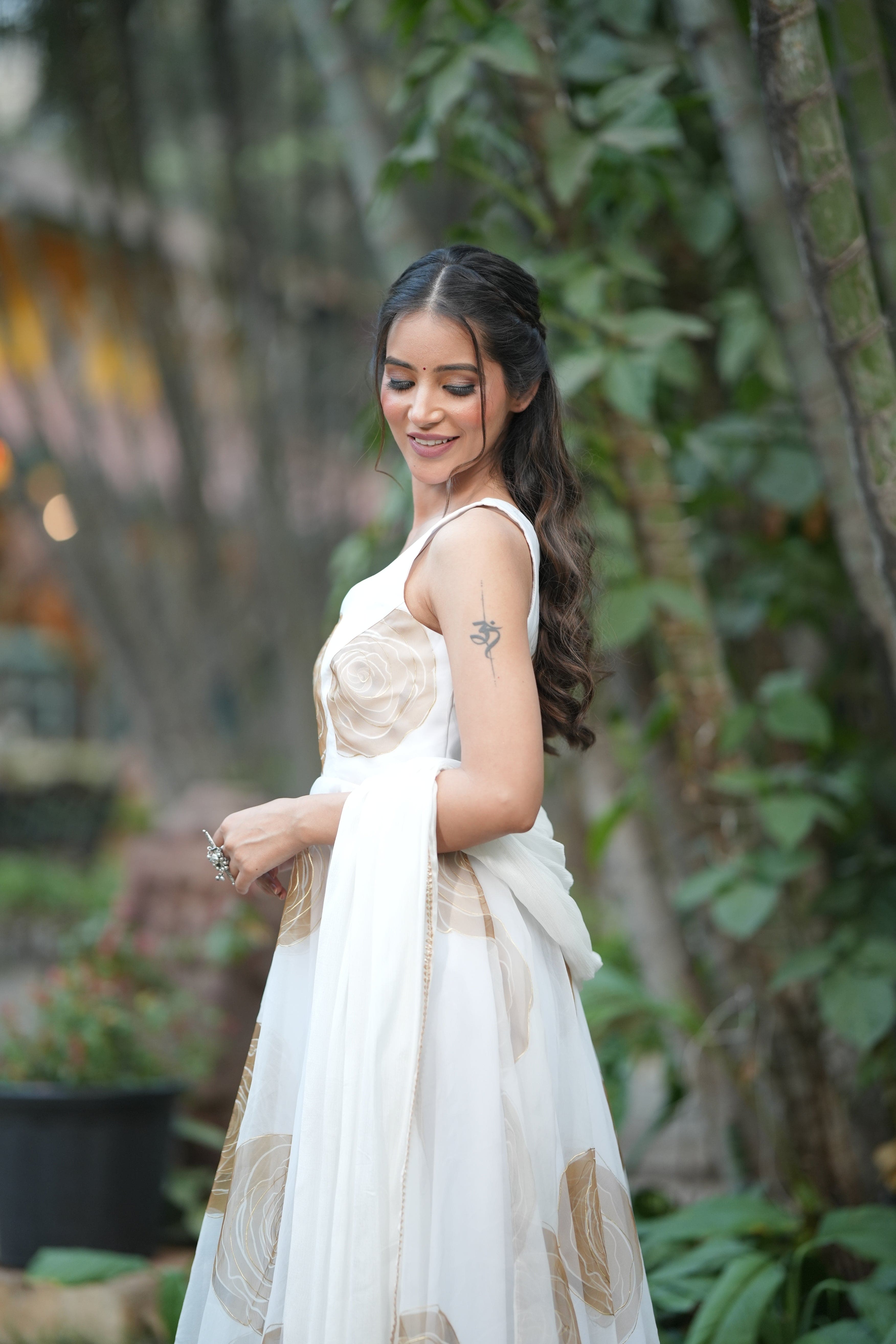 Serene Bloom Sheer Anarkali