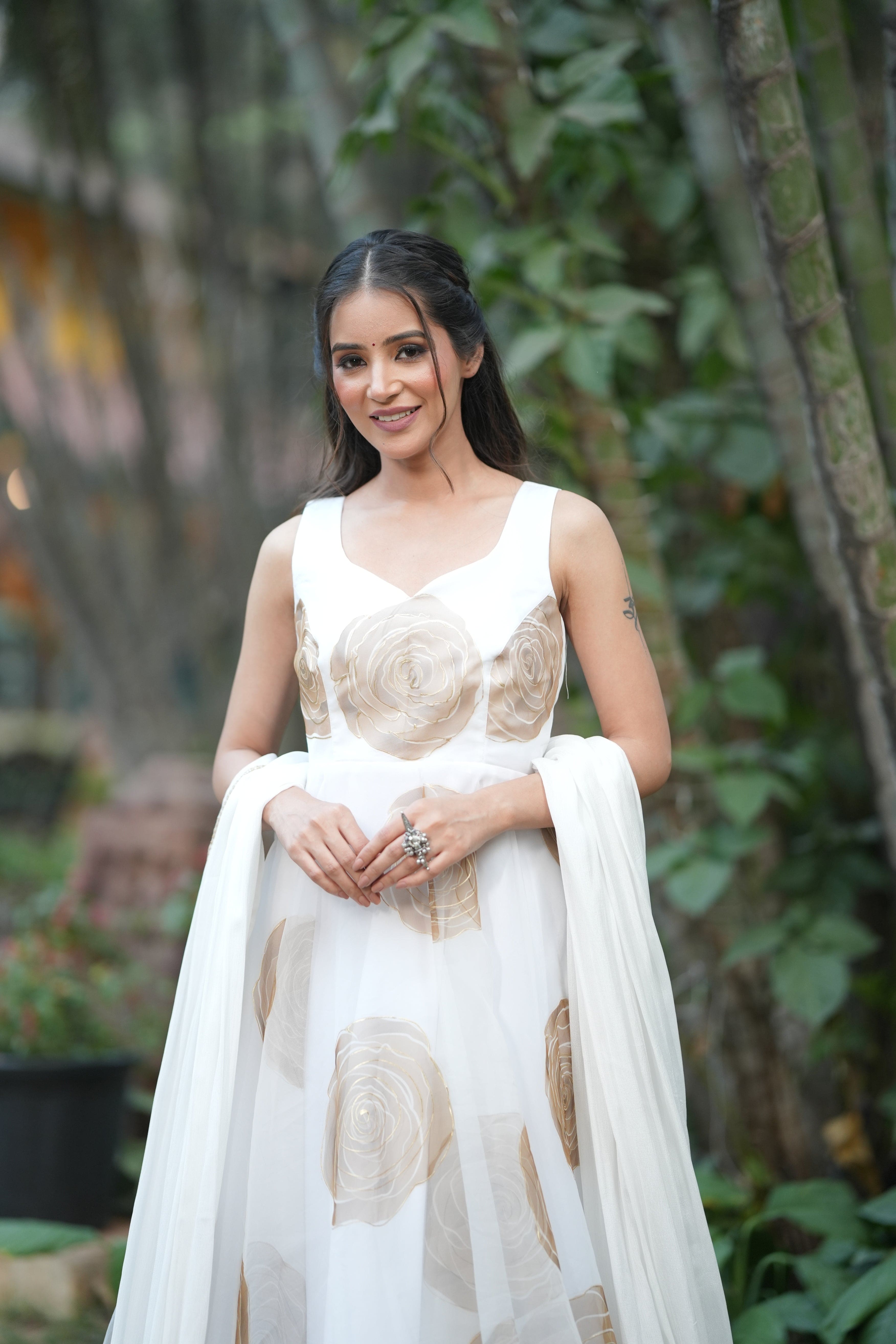 Serene Bloom Sheer Anarkali