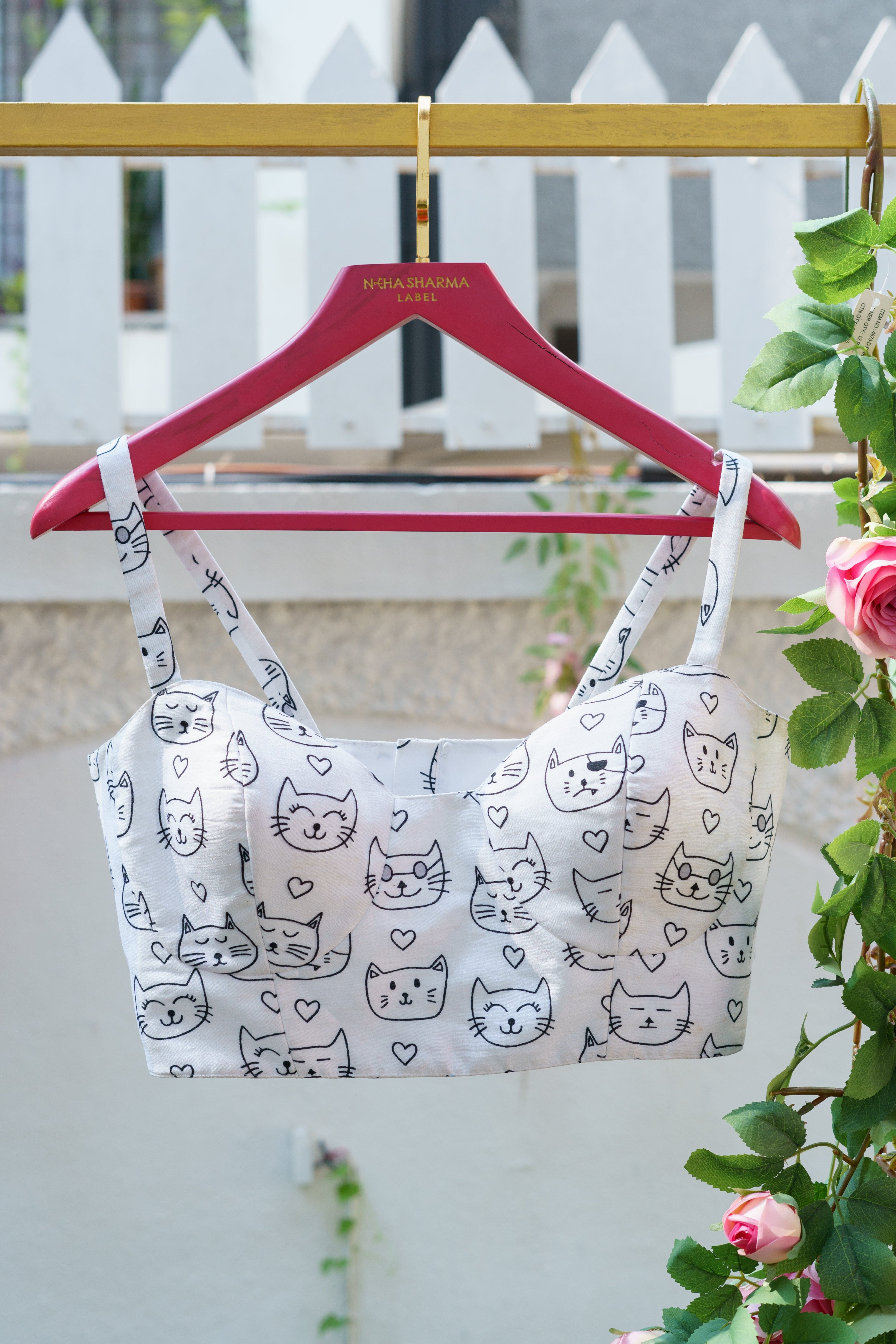 Digital Cat Whisper Blouse