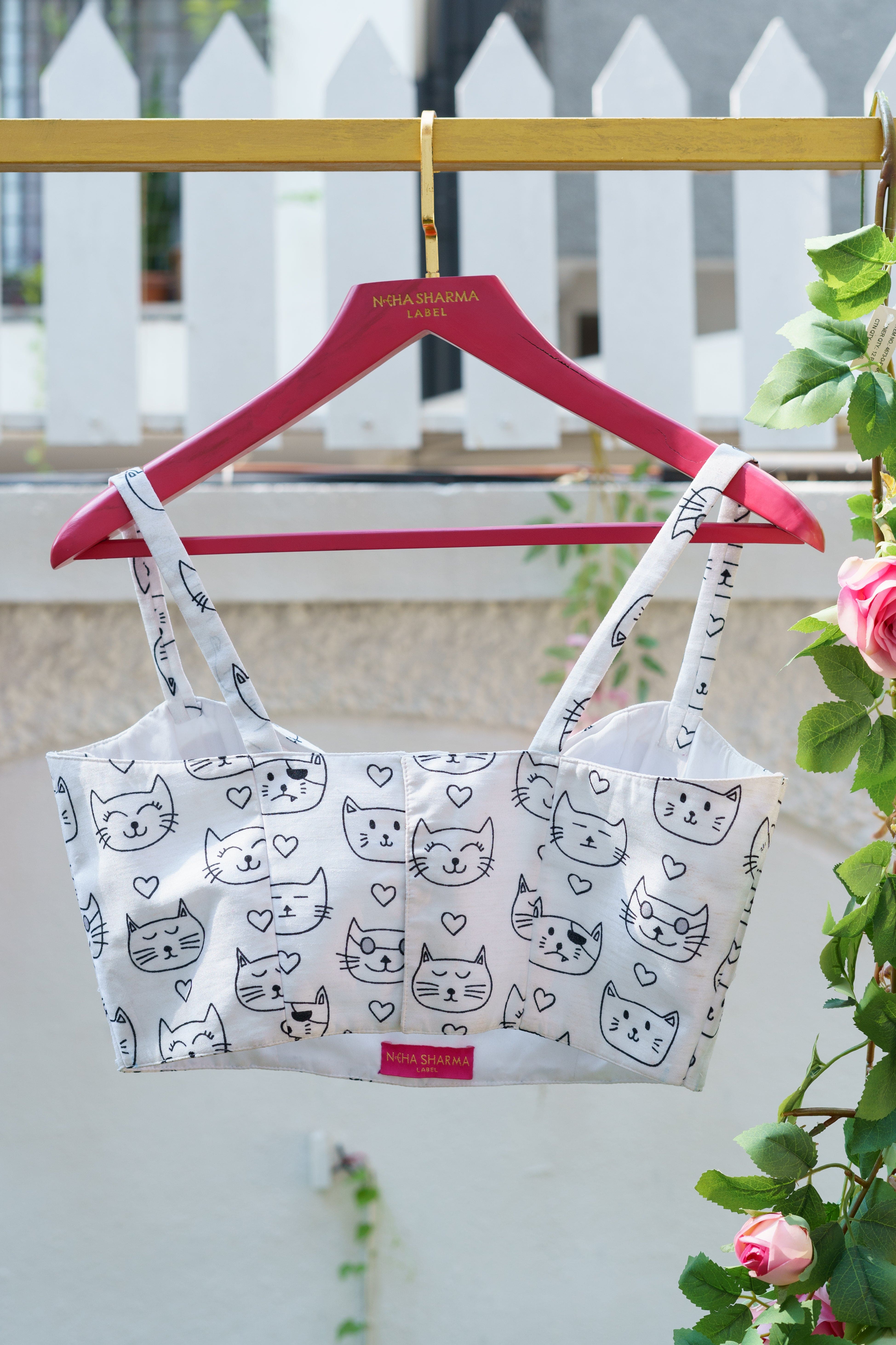 Digital Cat Whisper Blouse