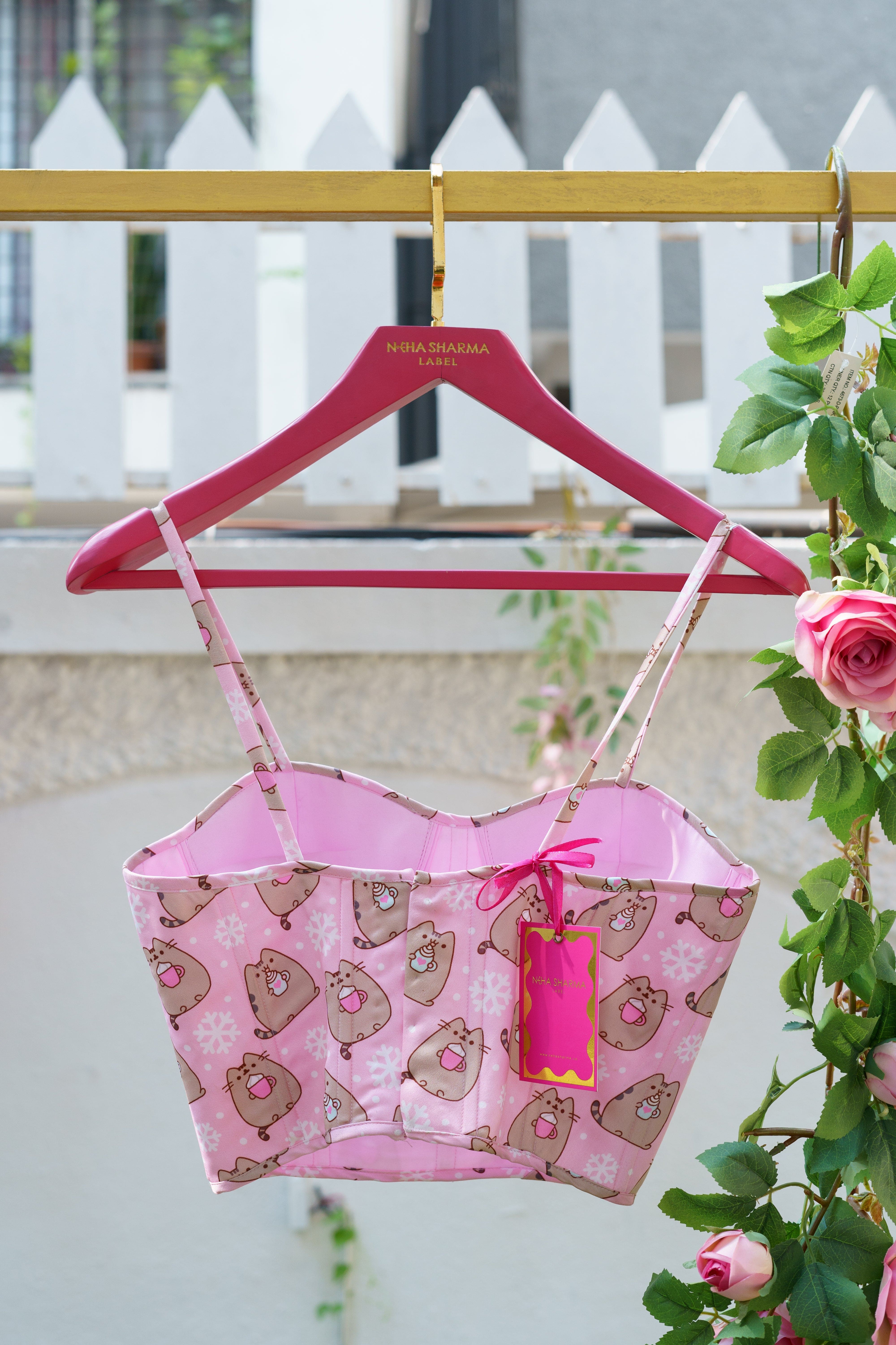 Rosewood Charm Corset Blouse