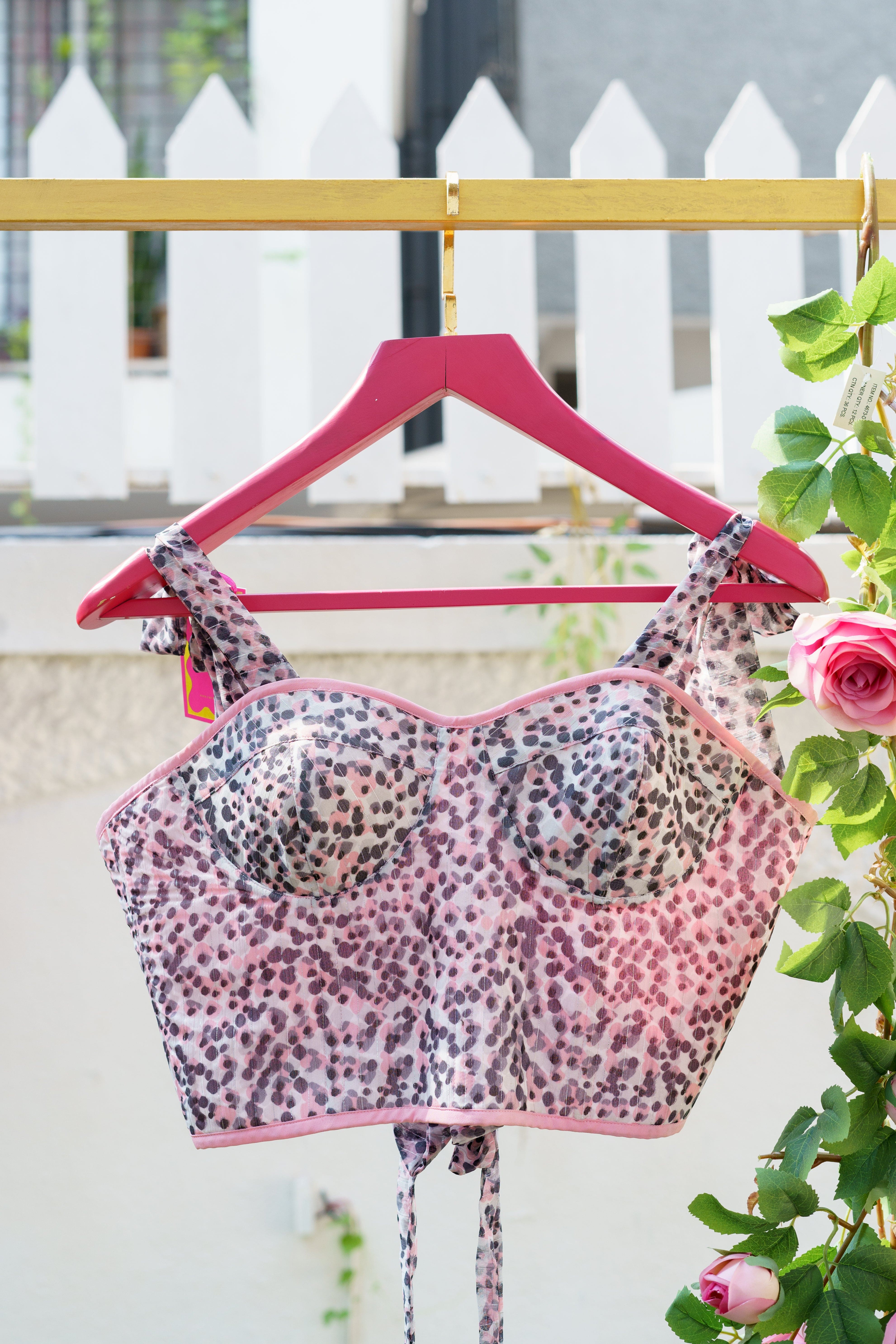 Fierce and Feminine Leopard Dot Blouse