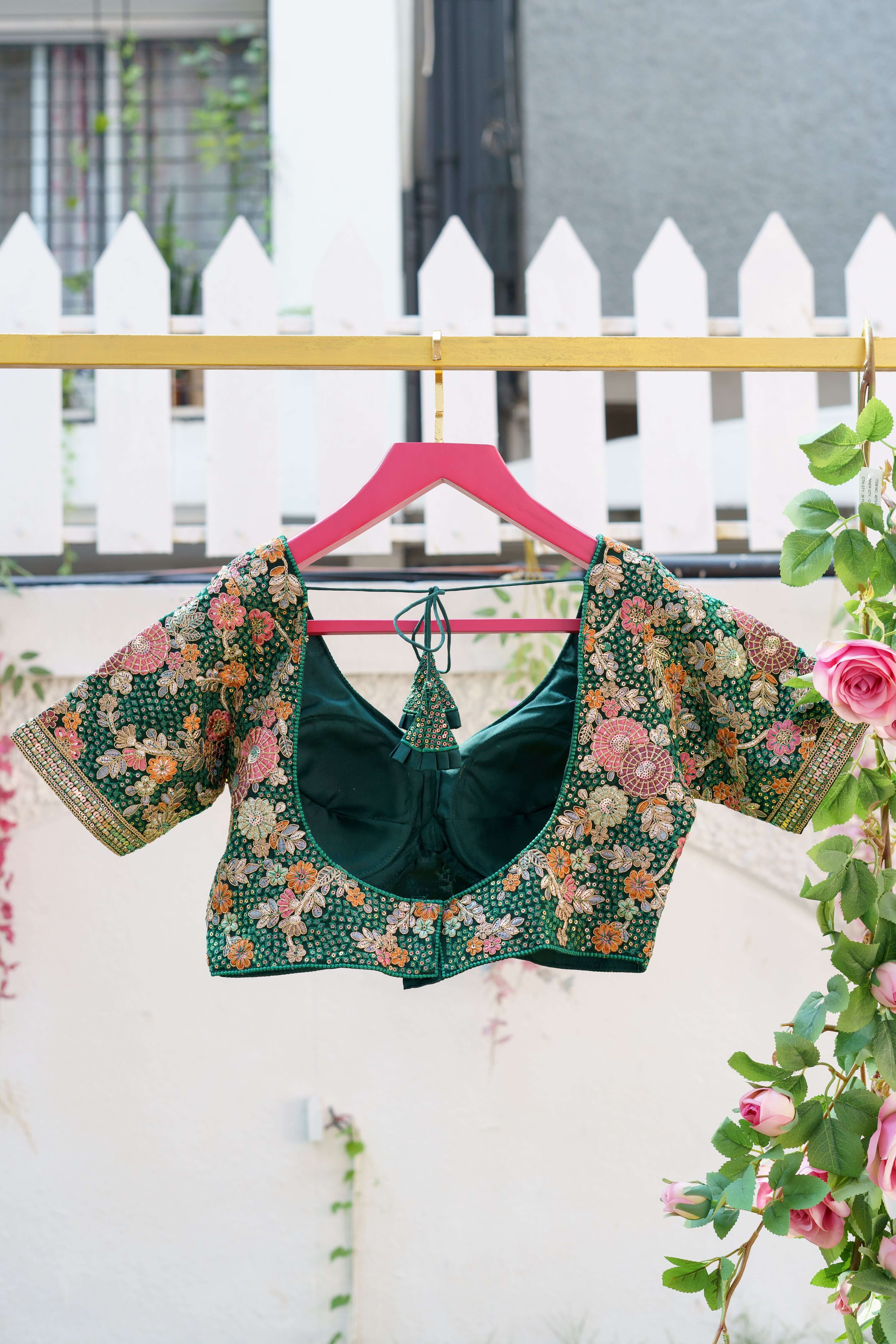 Royal Radiance Green Blouse