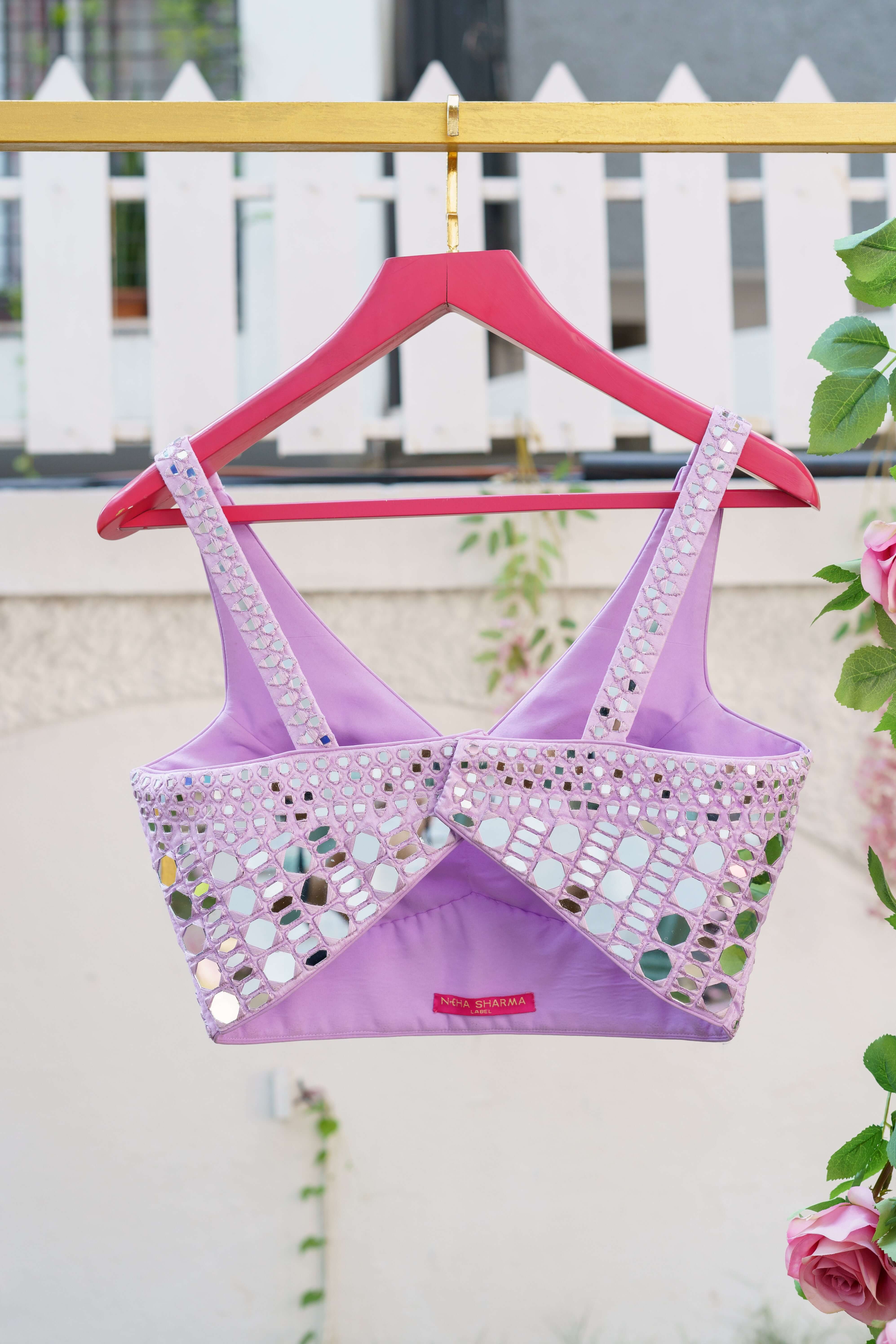 Mirrored Majesty Light Purple Blouse