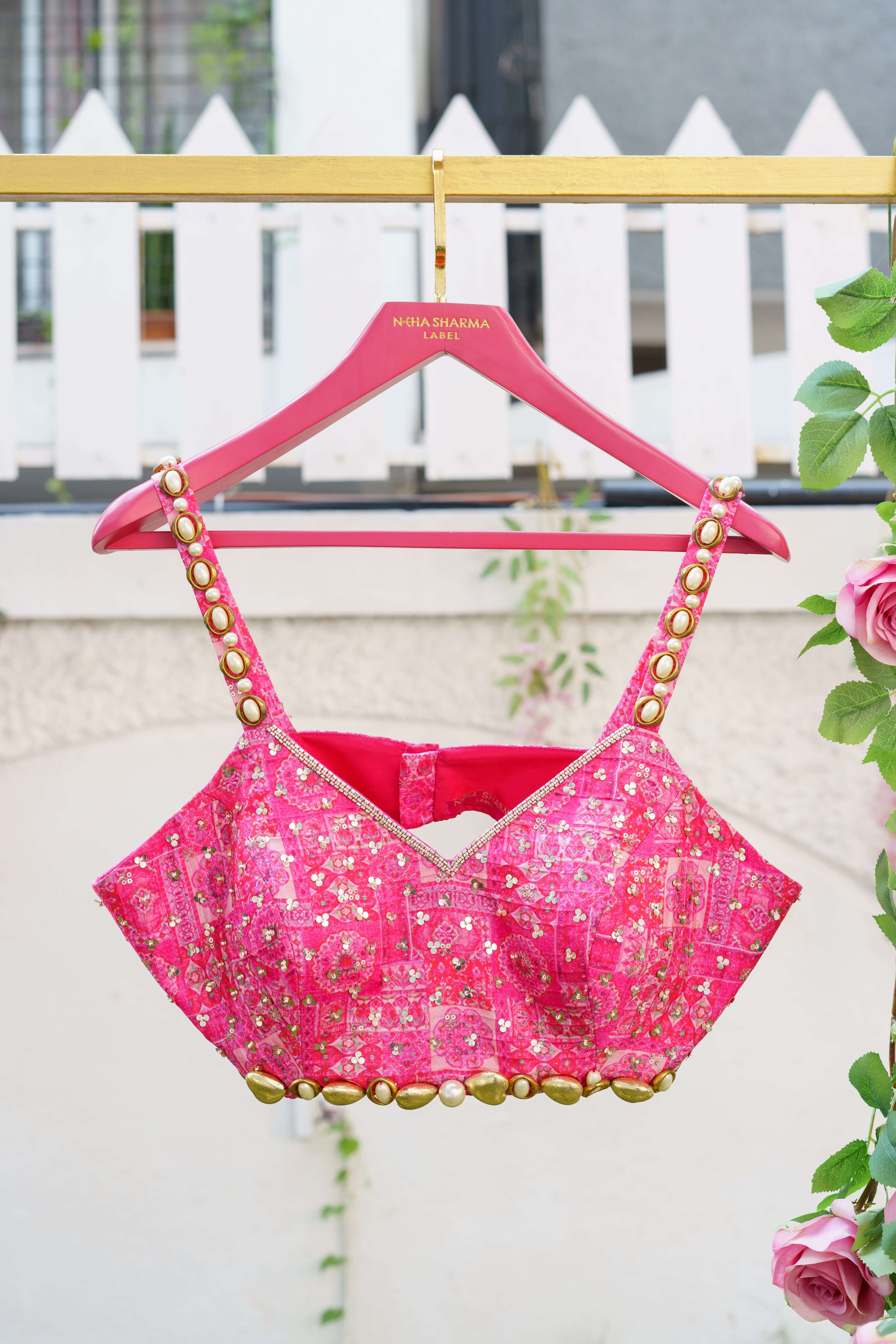 Opulent Pink Silk Blouse