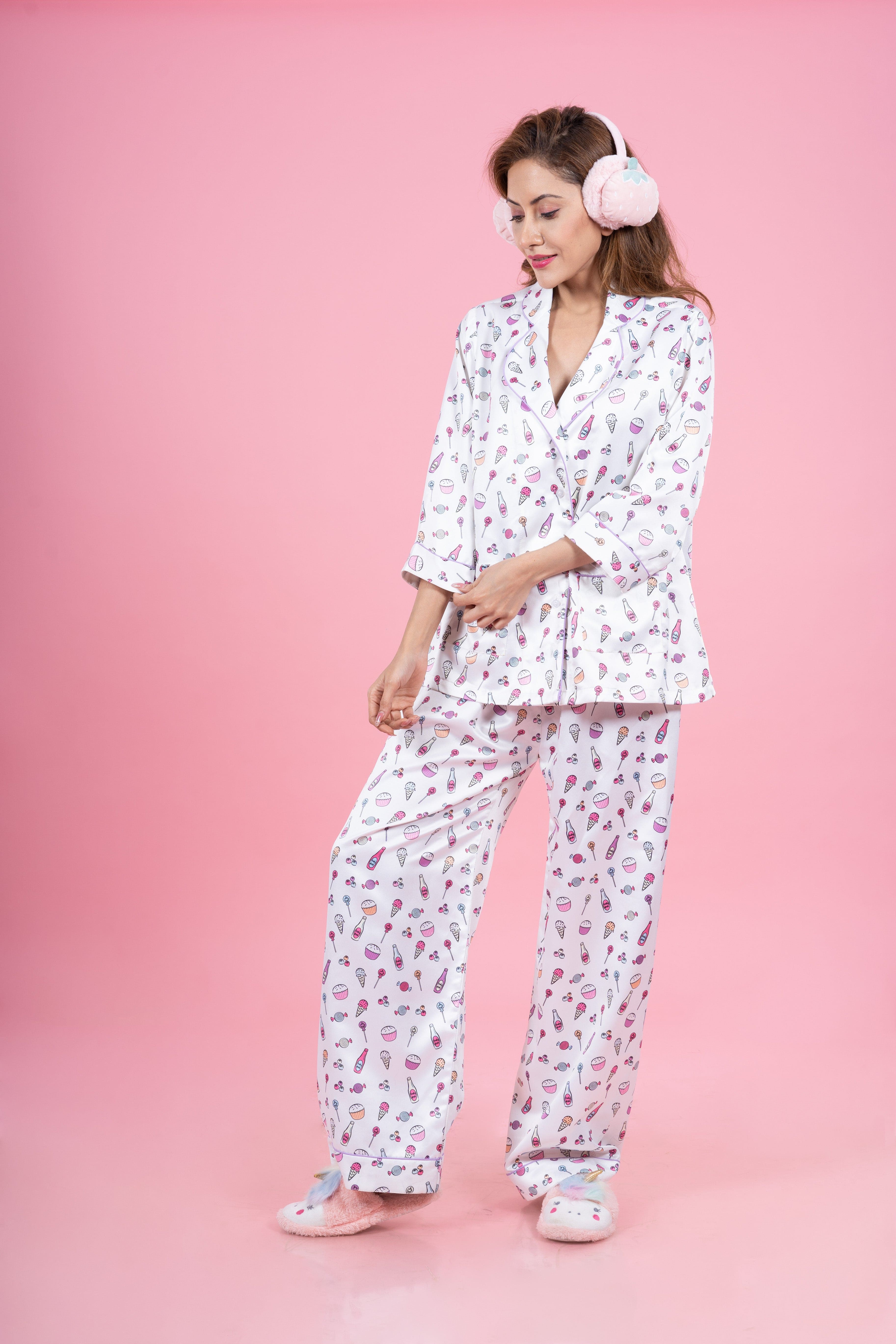 Candy printed nightsuit