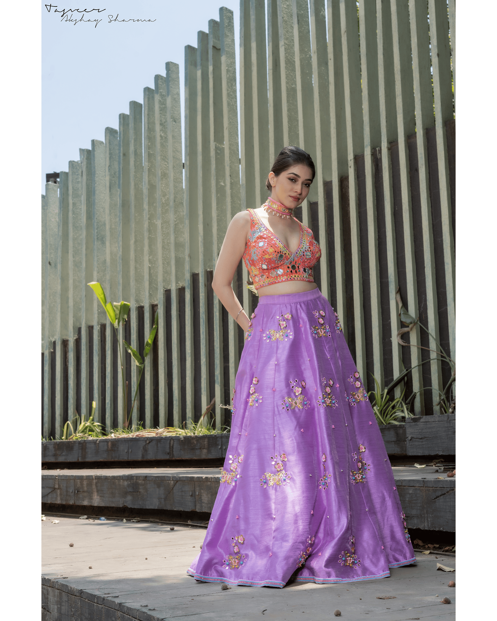 Lilac Embroidered Lehenga Set – Designer Ethnic Wear