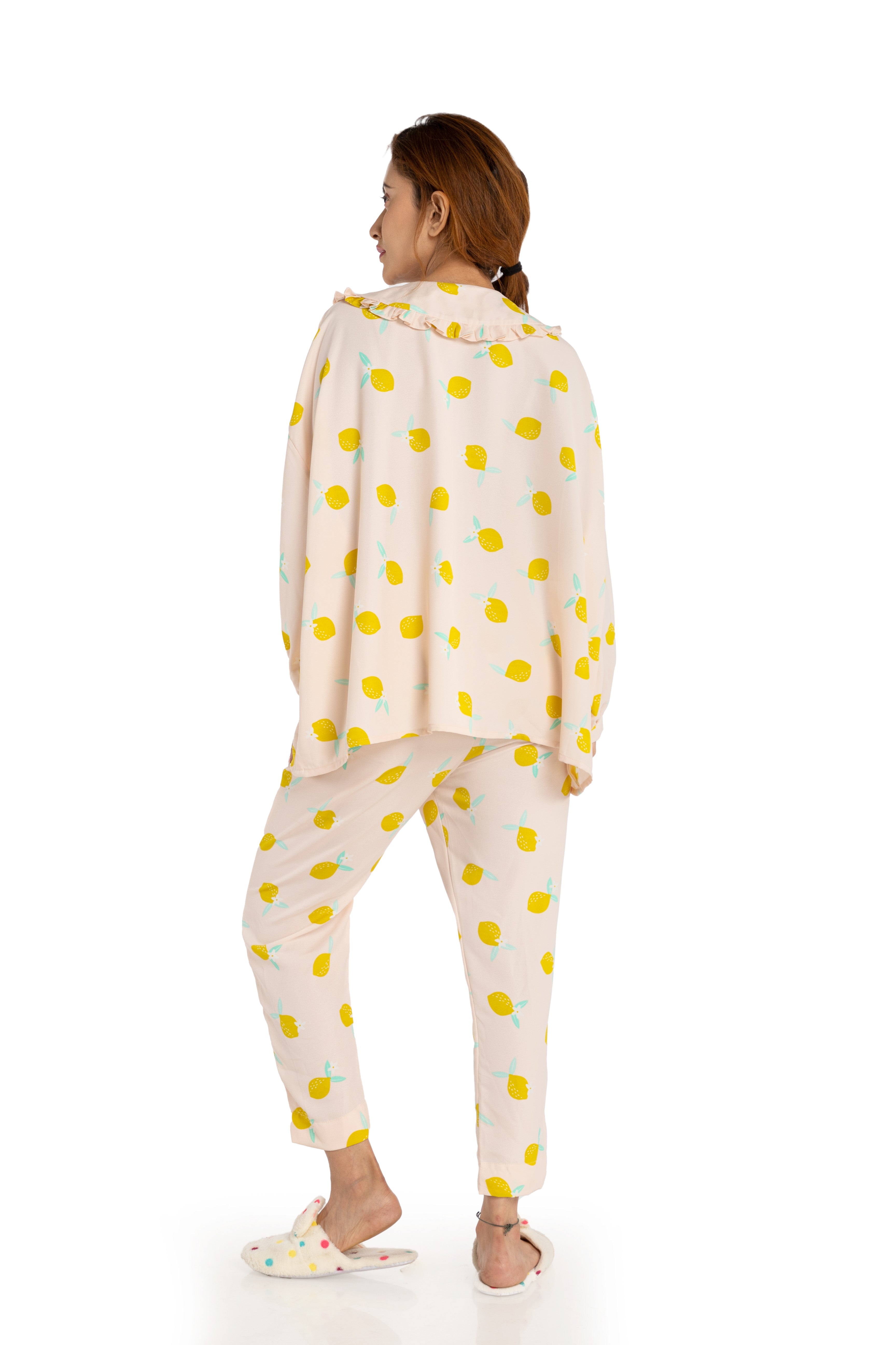 Lemon Print Nightwear Set