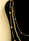 Pearl beaded multilayered necklace