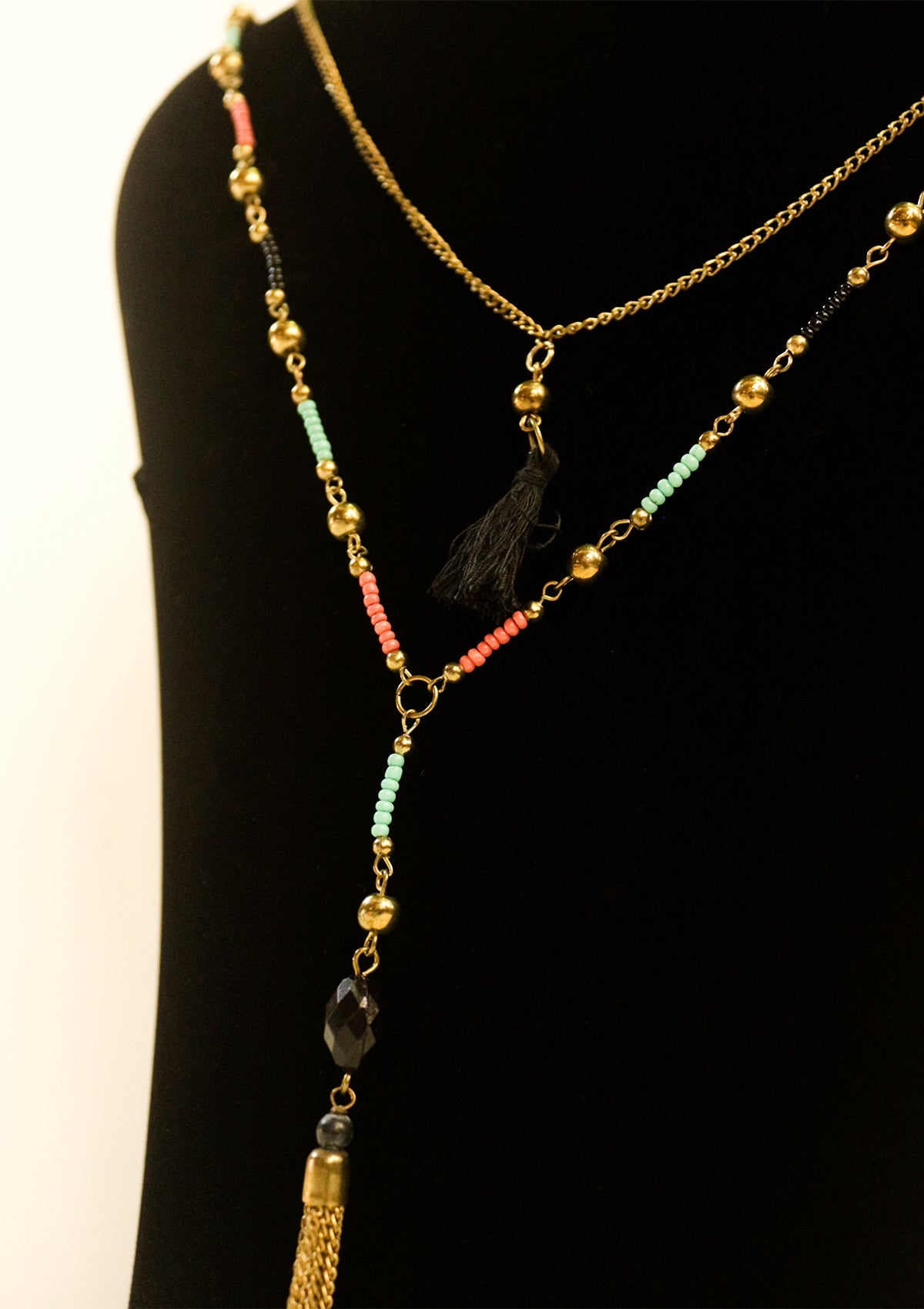 Double-layered boho necklace