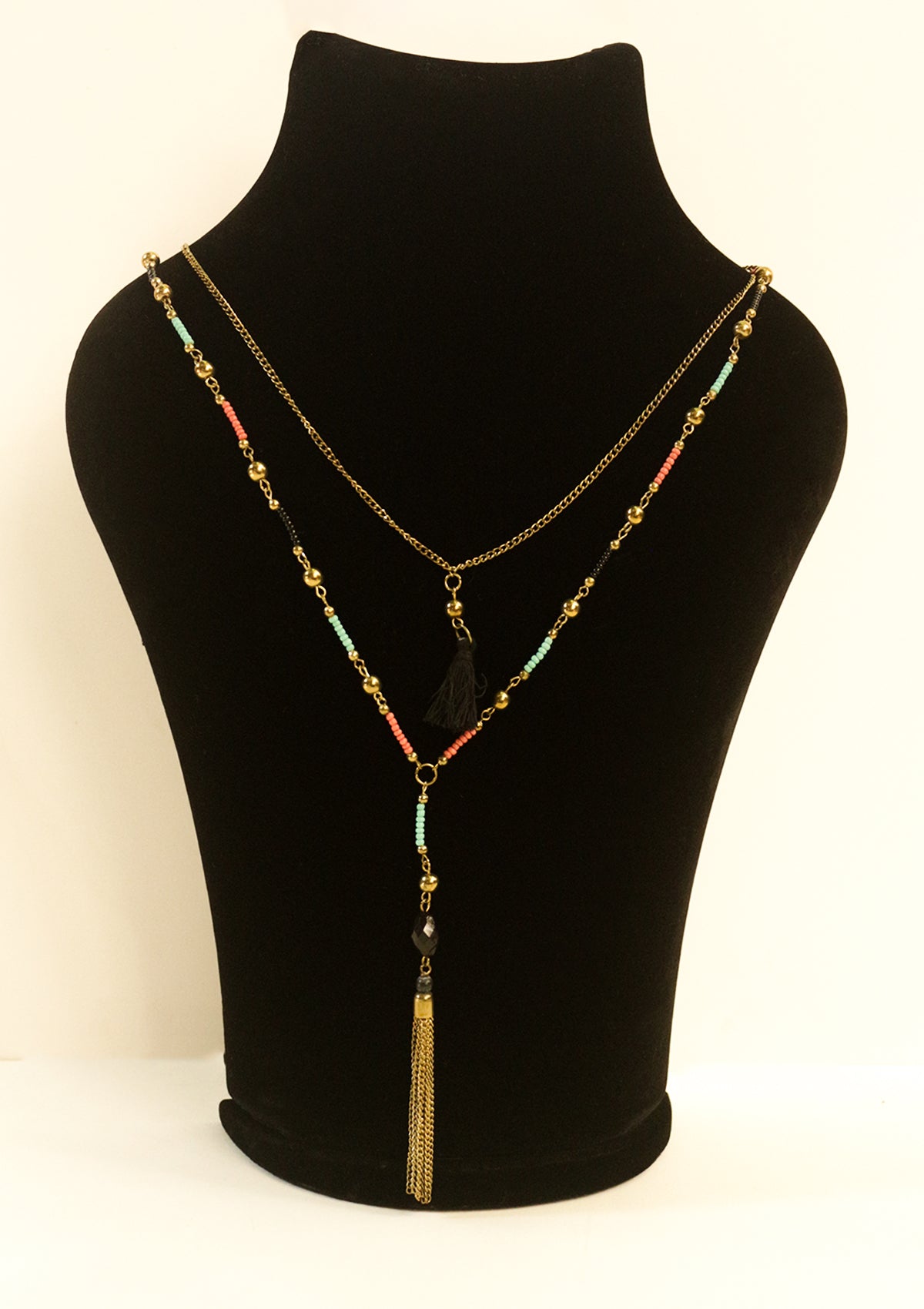 Double-layered boho necklace