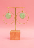 Round dangler earrings