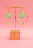 Round dangler earrings