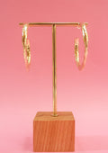 Half-open hoop earrings