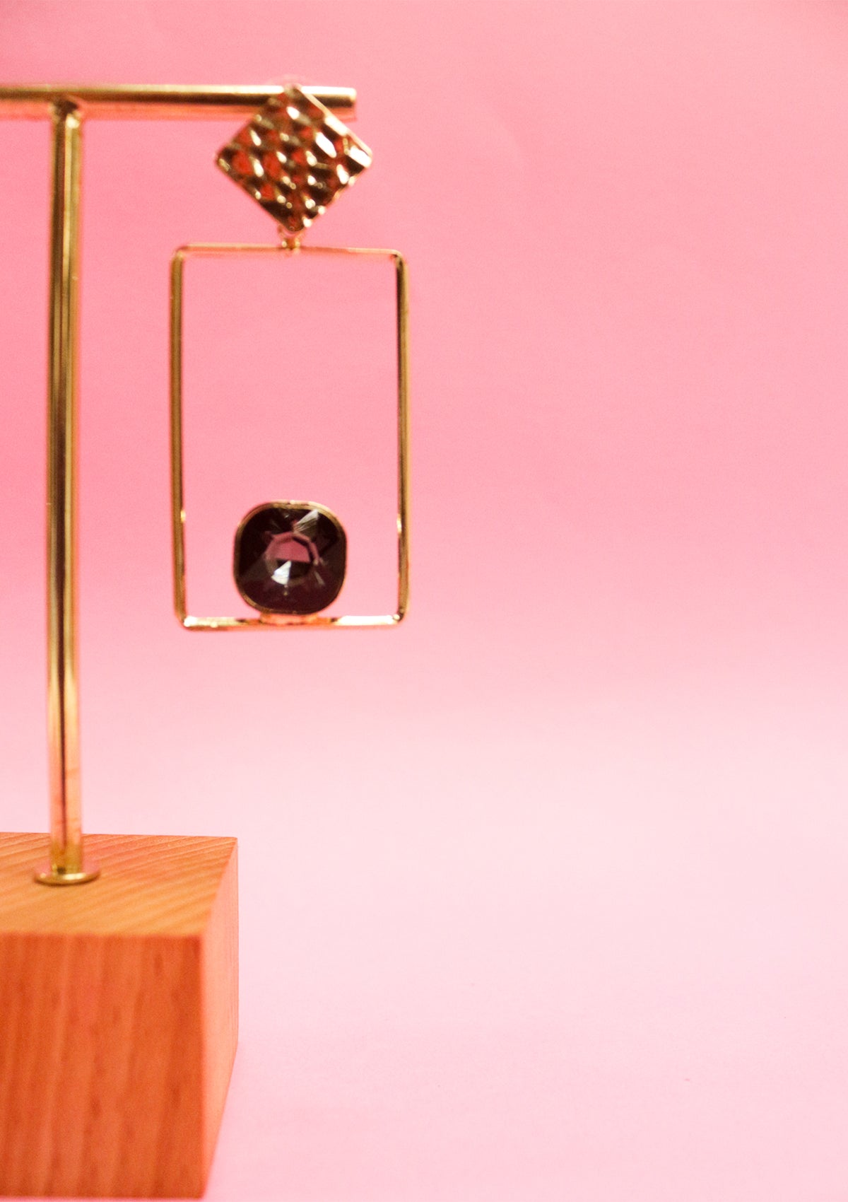 Geometric dangle earrings