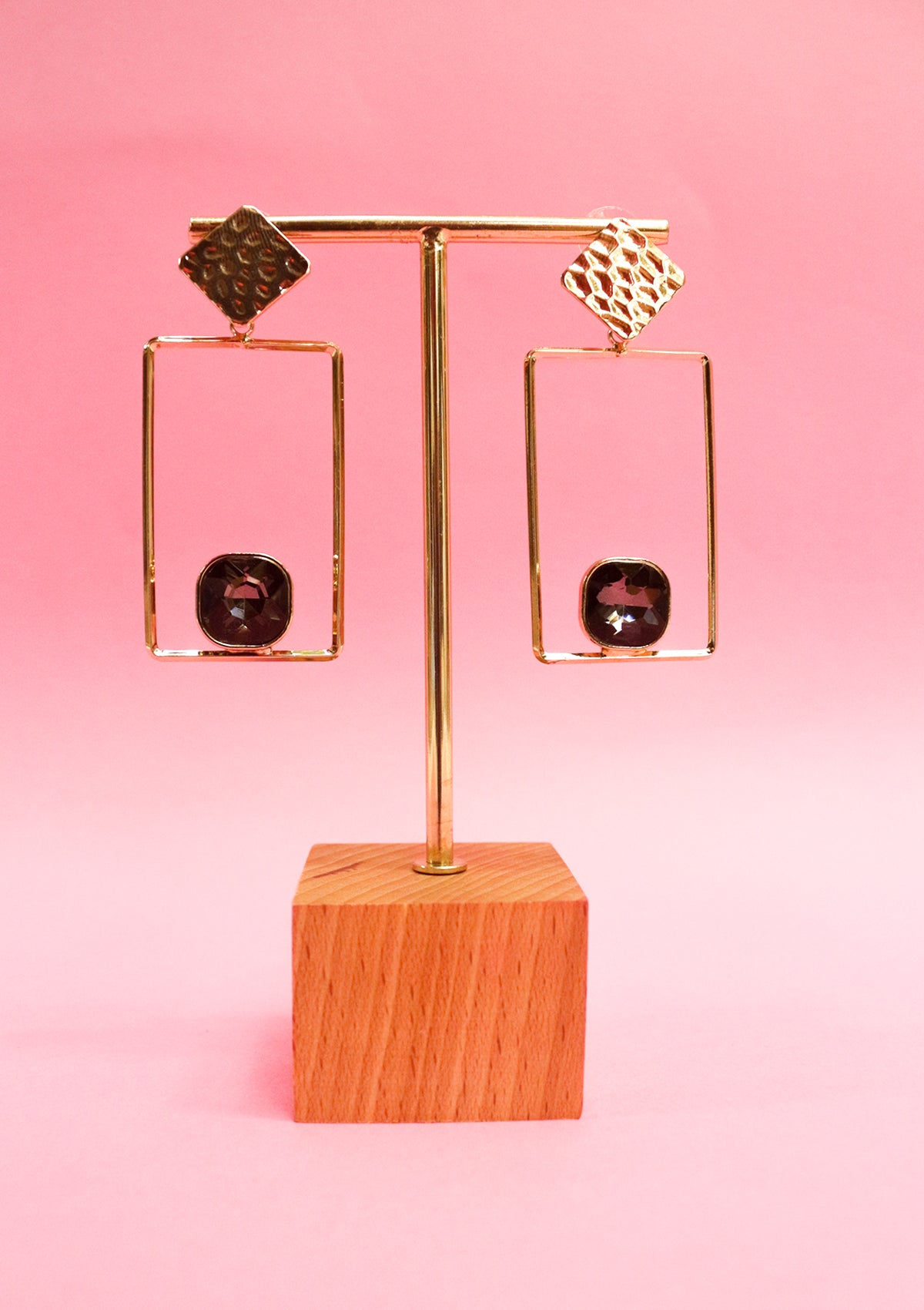 Geometric dangle earrings