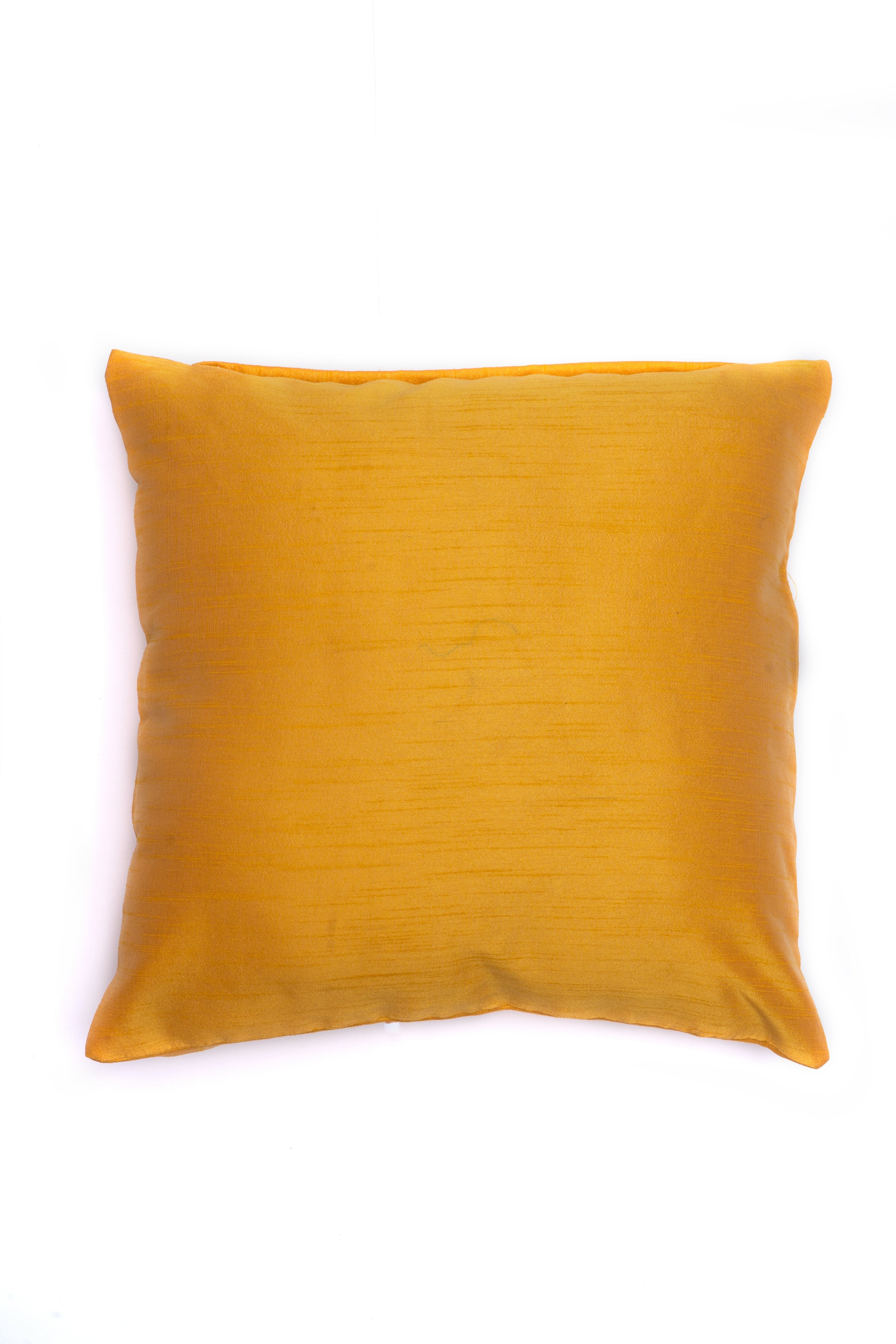Yellow Plain Cushion Cover