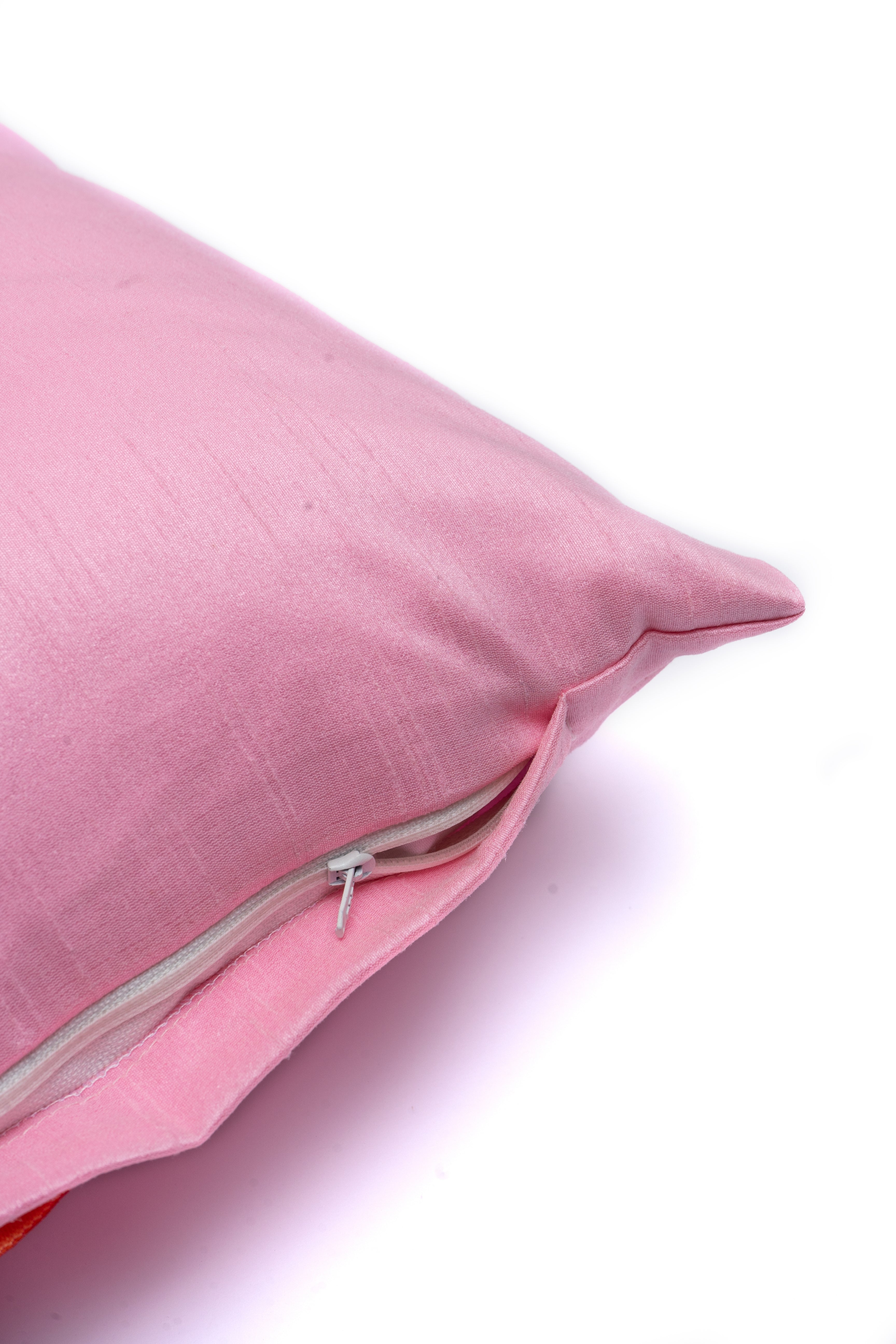 Pink Plain Cushion Cover