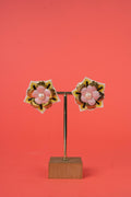 Floral handcrafted earrings