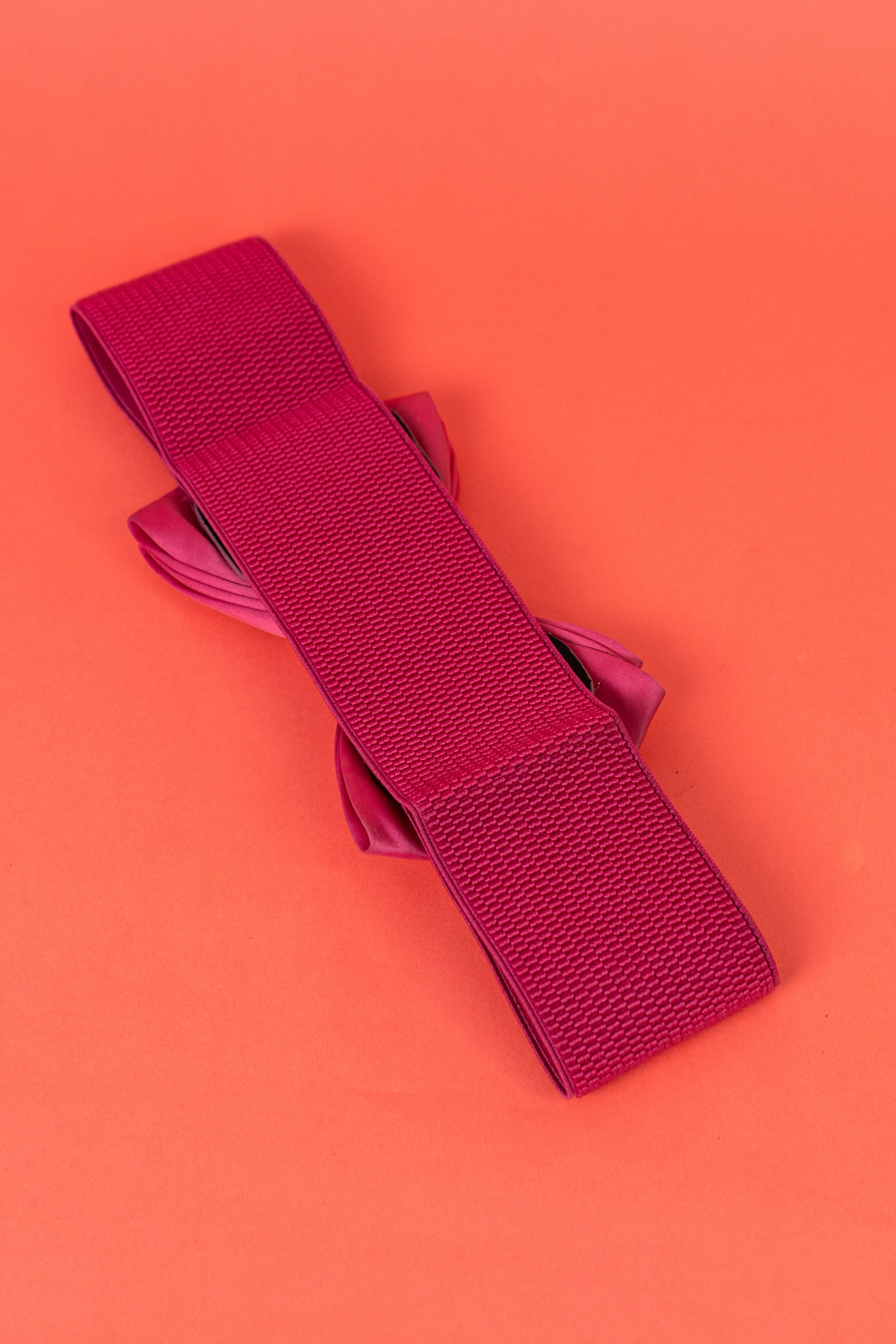 Pink bow western waist belt