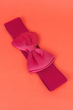 Pink bow western waist belt