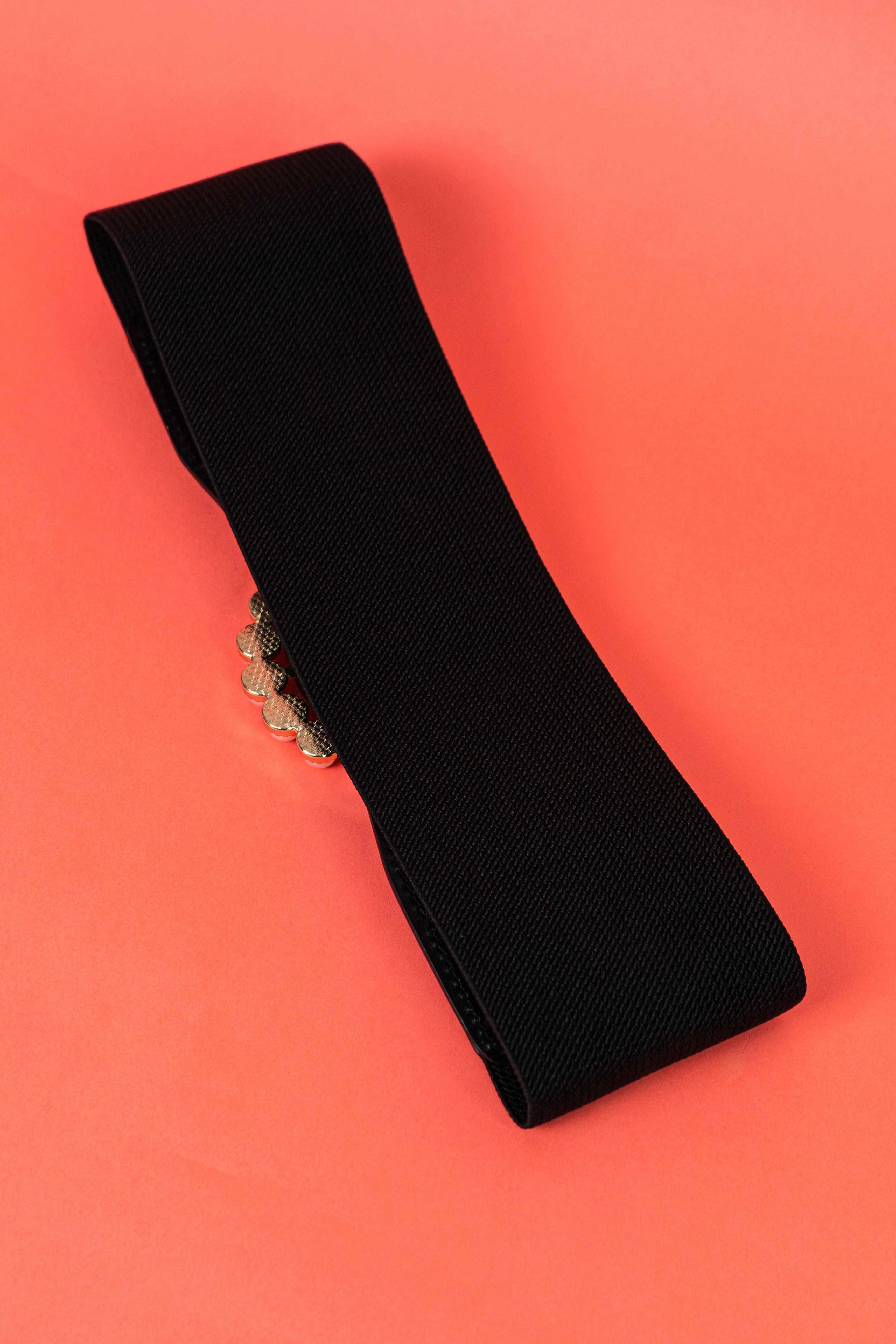 Black Round Pearl Western Belt