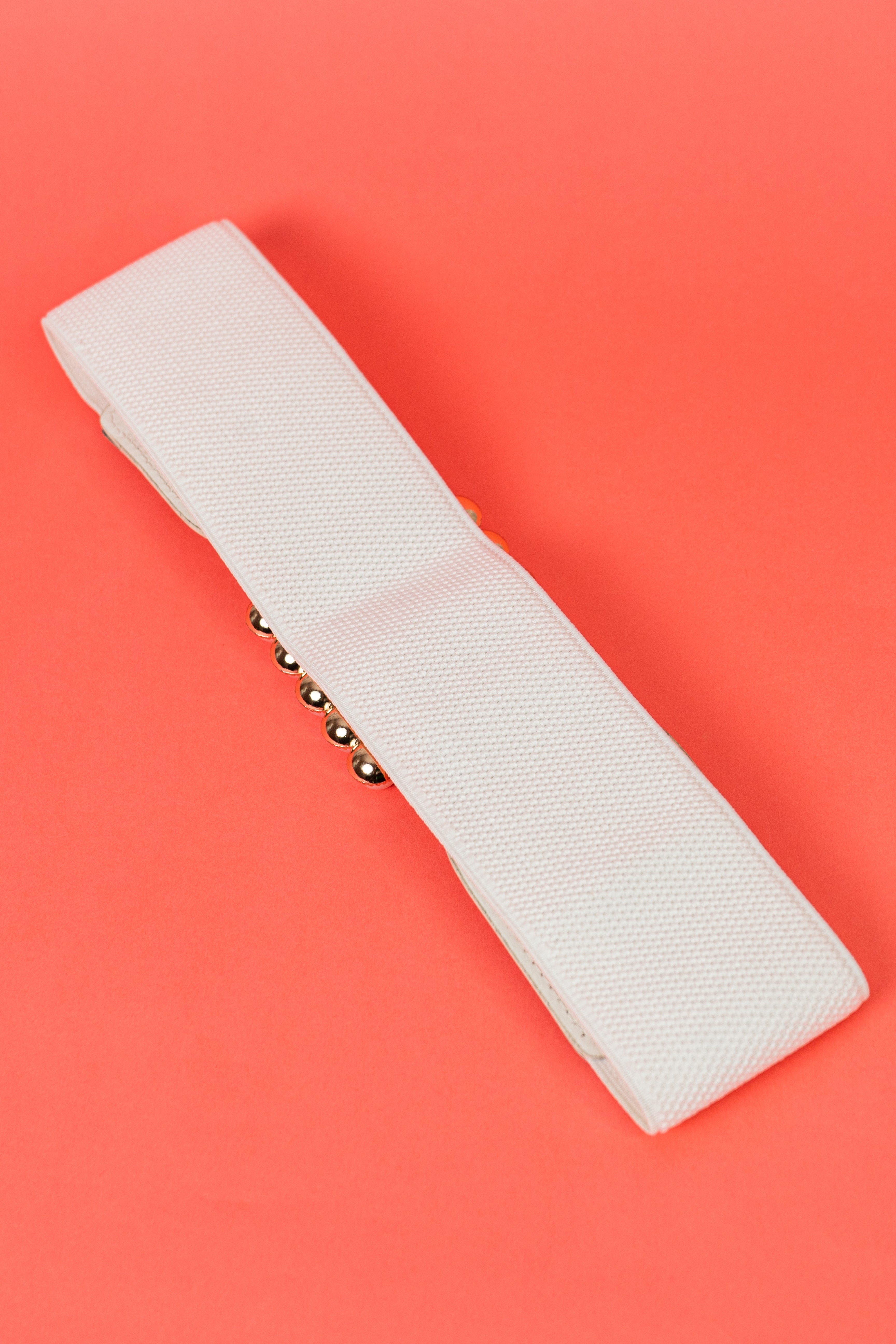White pearl western waist belt