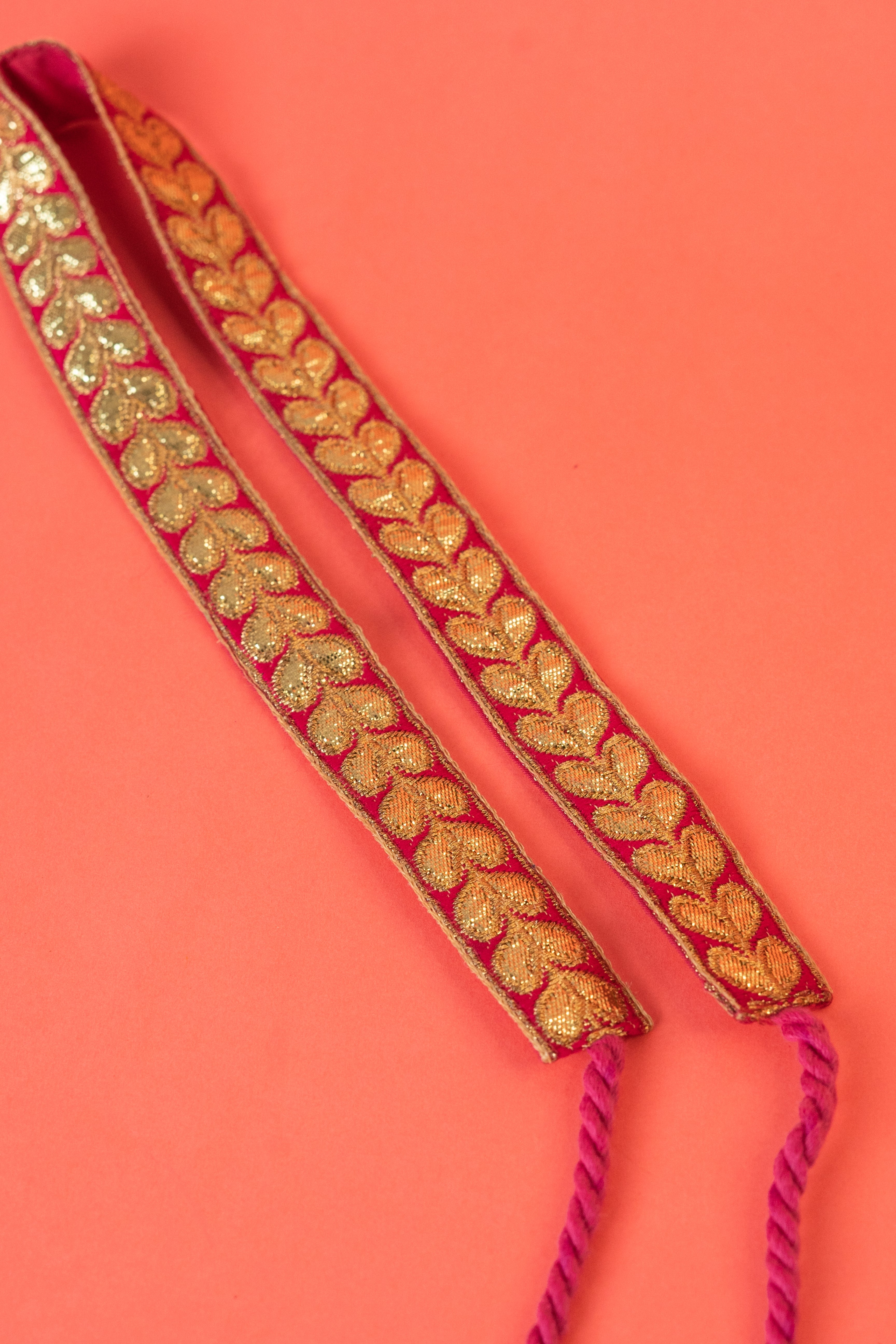 Pink Gotta Patti Traditional Belt