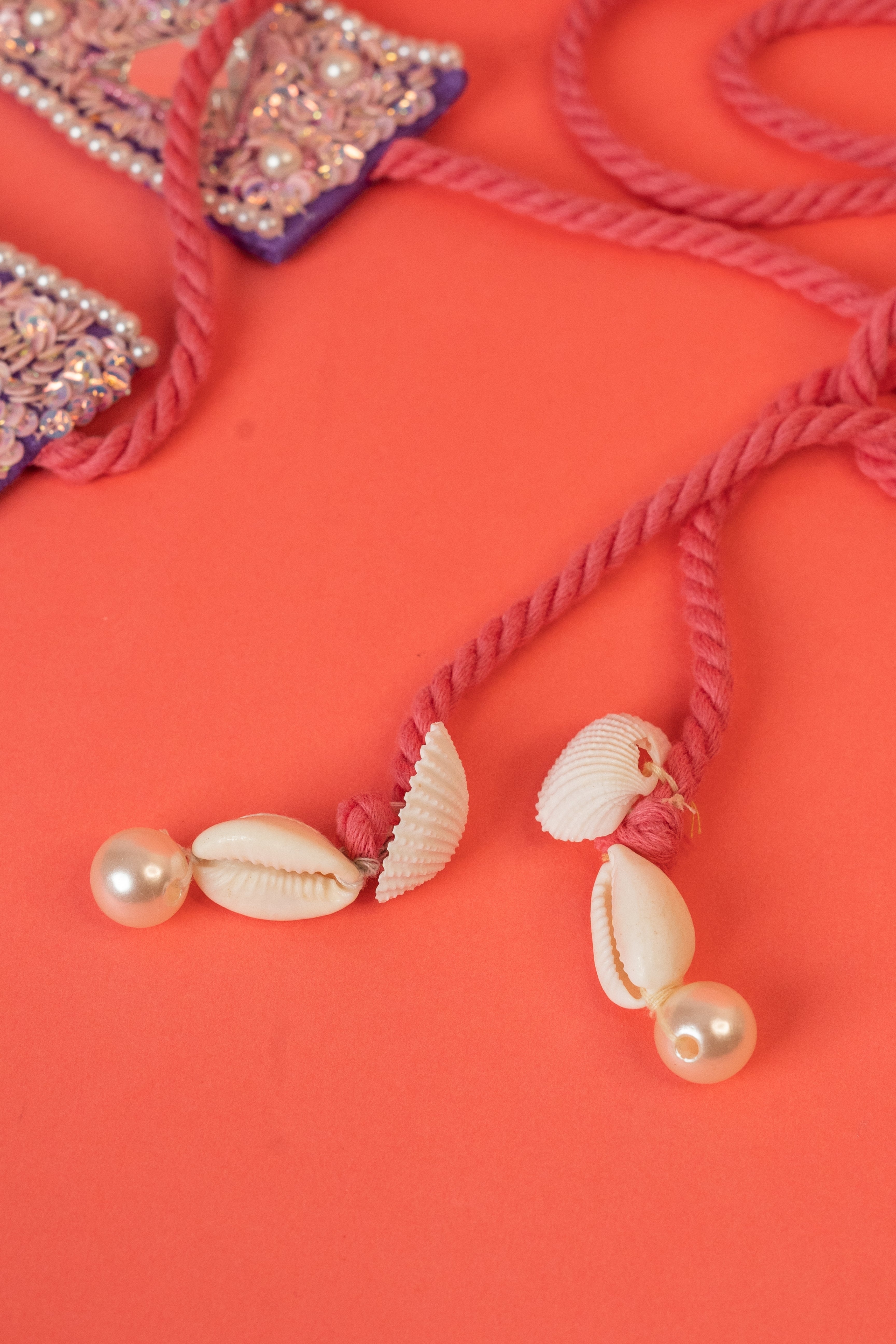 Kundan beaded hand embroidered waist belt