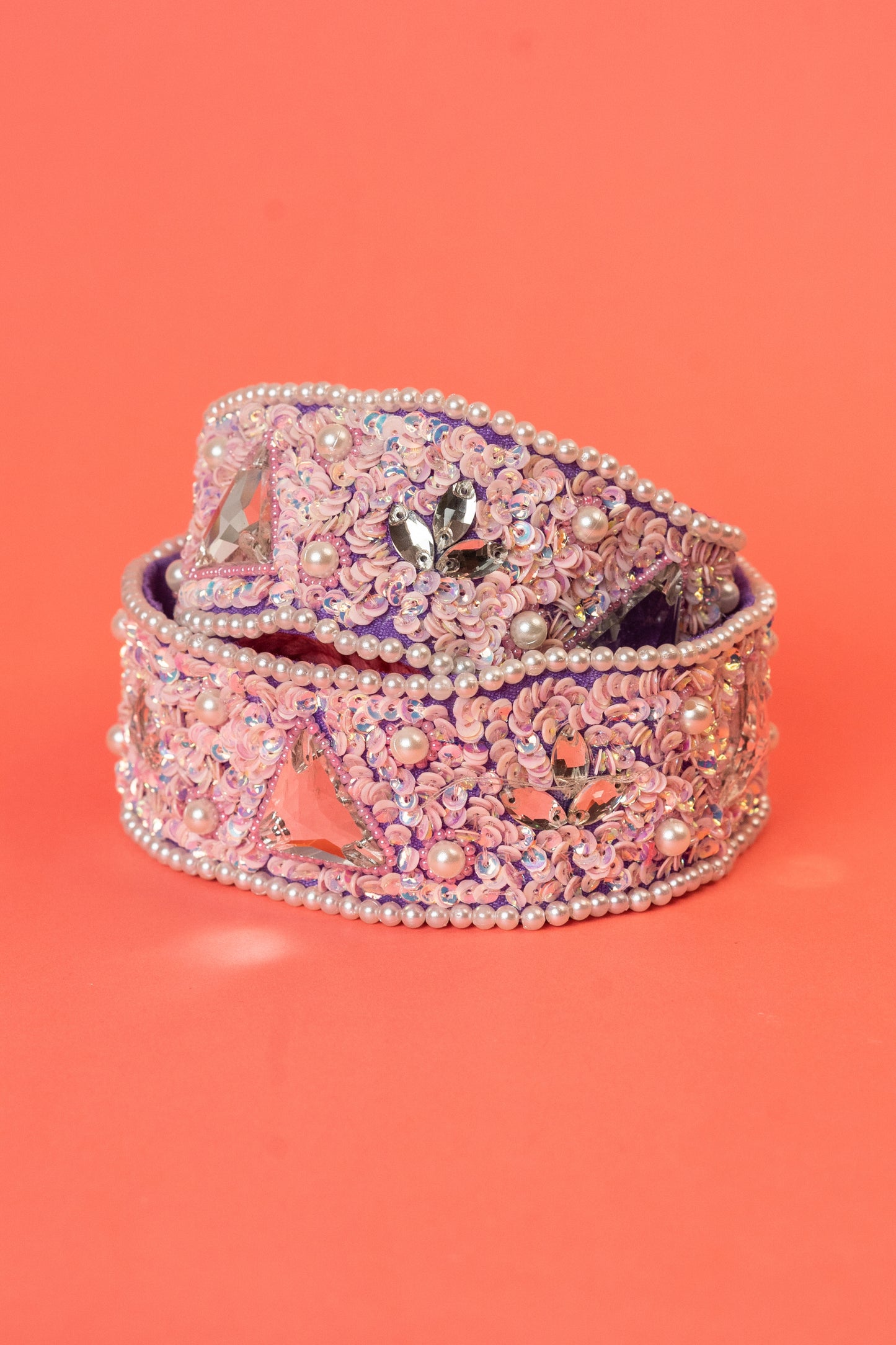 Kundan beaded hand embroidered waist belt