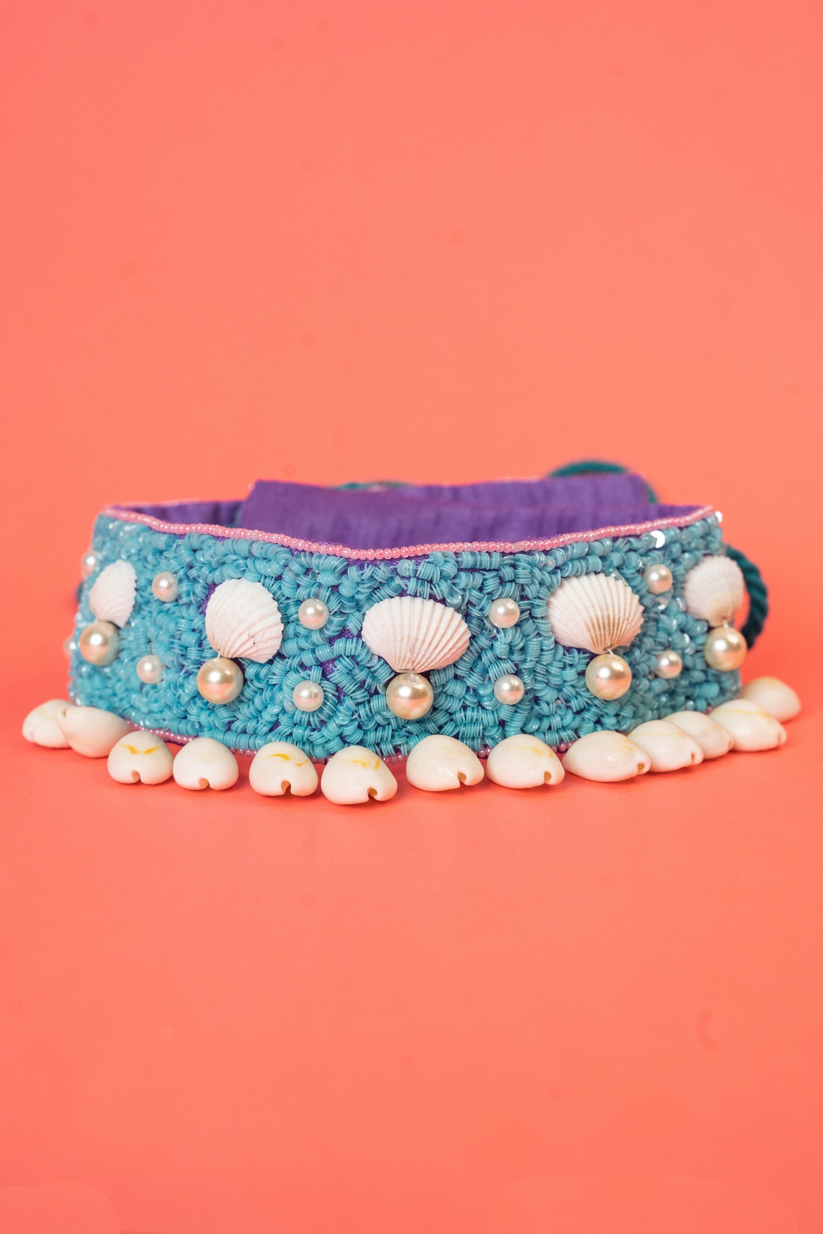 Shells & Pearl beaded handcrafted waist belt