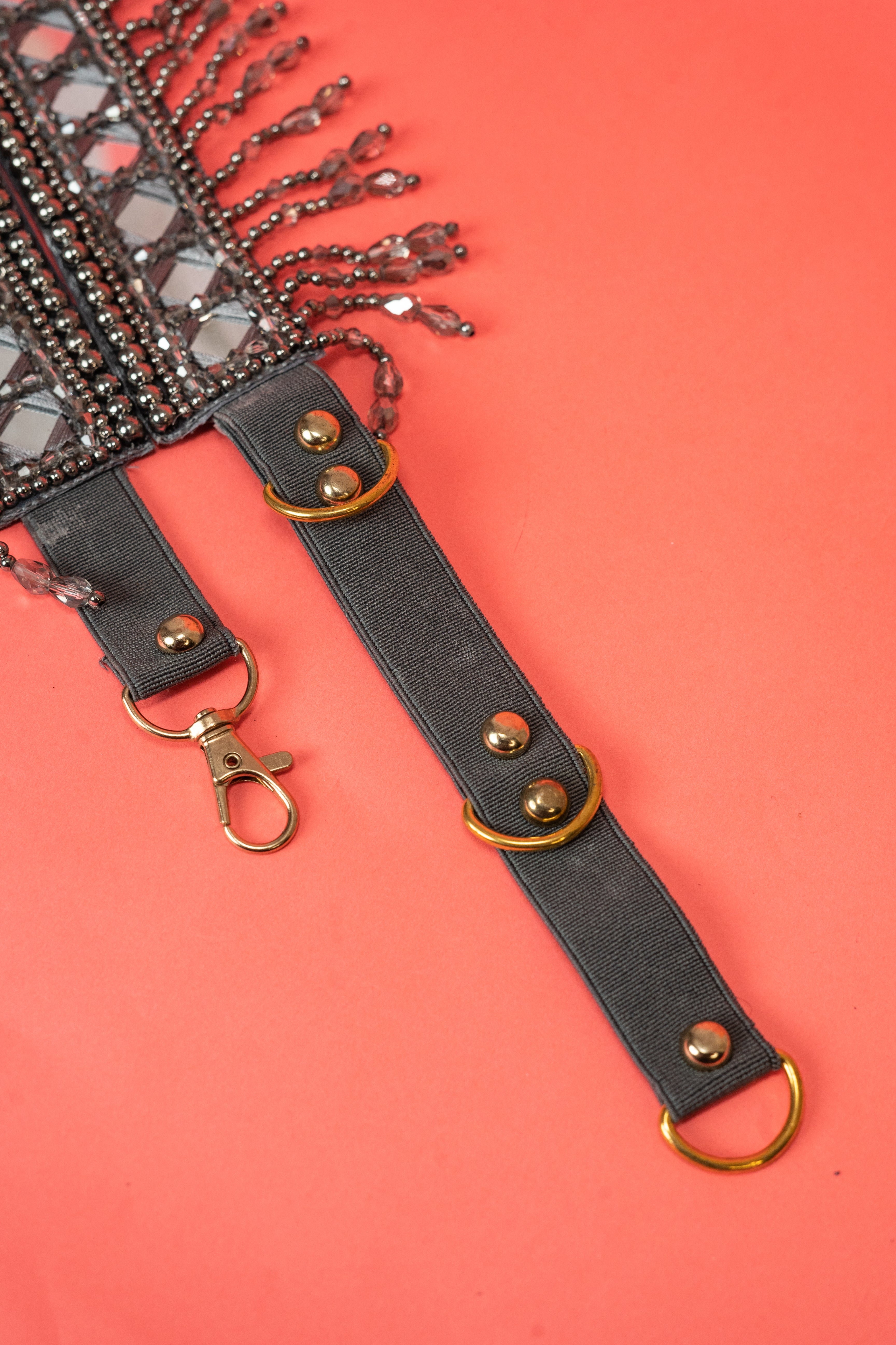 Mirror beaded handcrafted waist belt