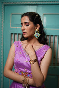 Mirror & pearl beaded hand embroidered earrings