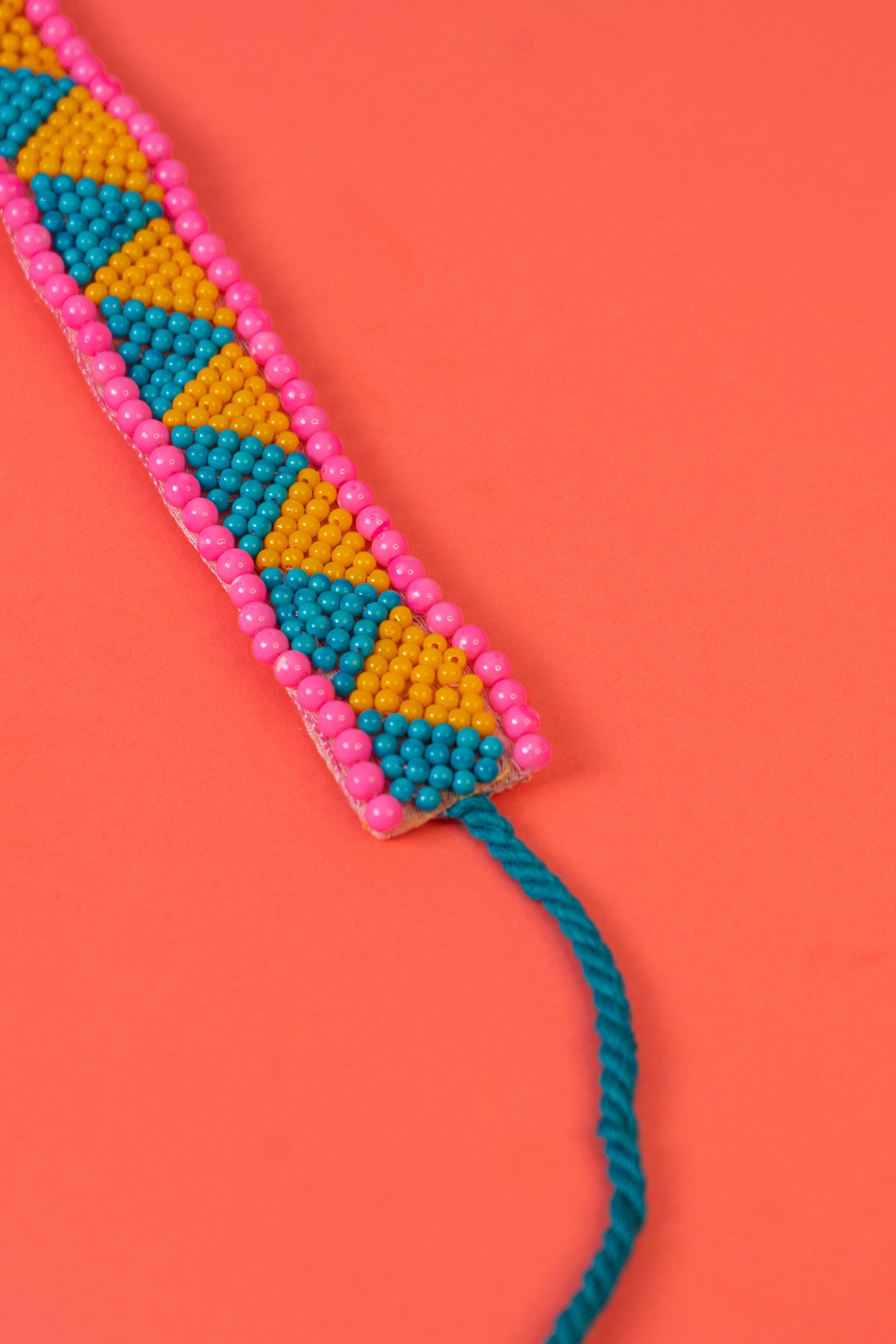 Colourful Pearl Beaded Choker