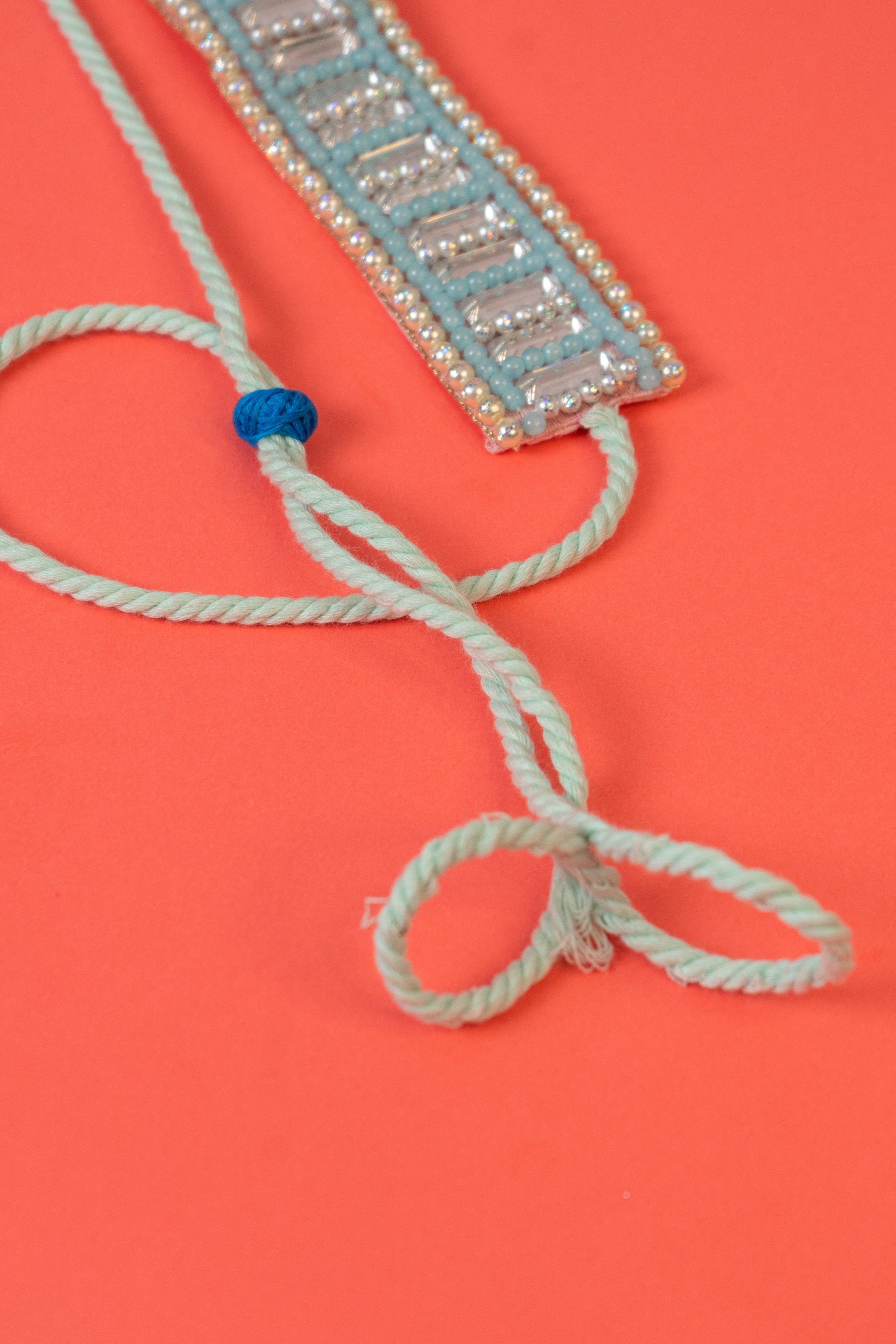 Kundan beaded handcrafted choker