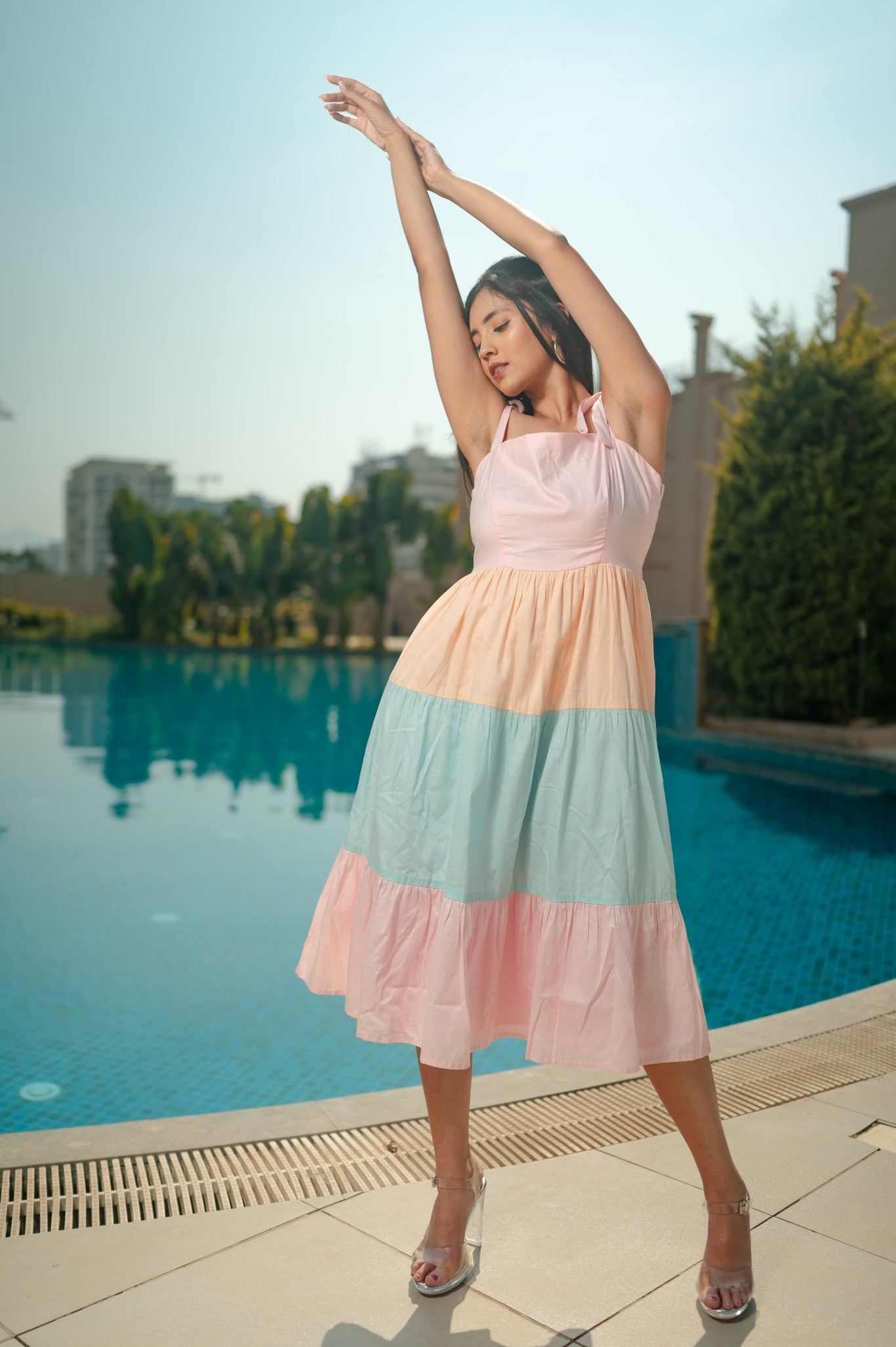 Pastel Tiered Dress