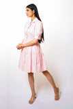 Baby Pink Cotton Mini Dress
