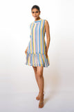 Mini colourful stripes dress
