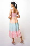 Pastel colors layer cotton dress