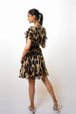 Cheetah print mini dress
