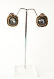Antique Bronze Earrings with Stone