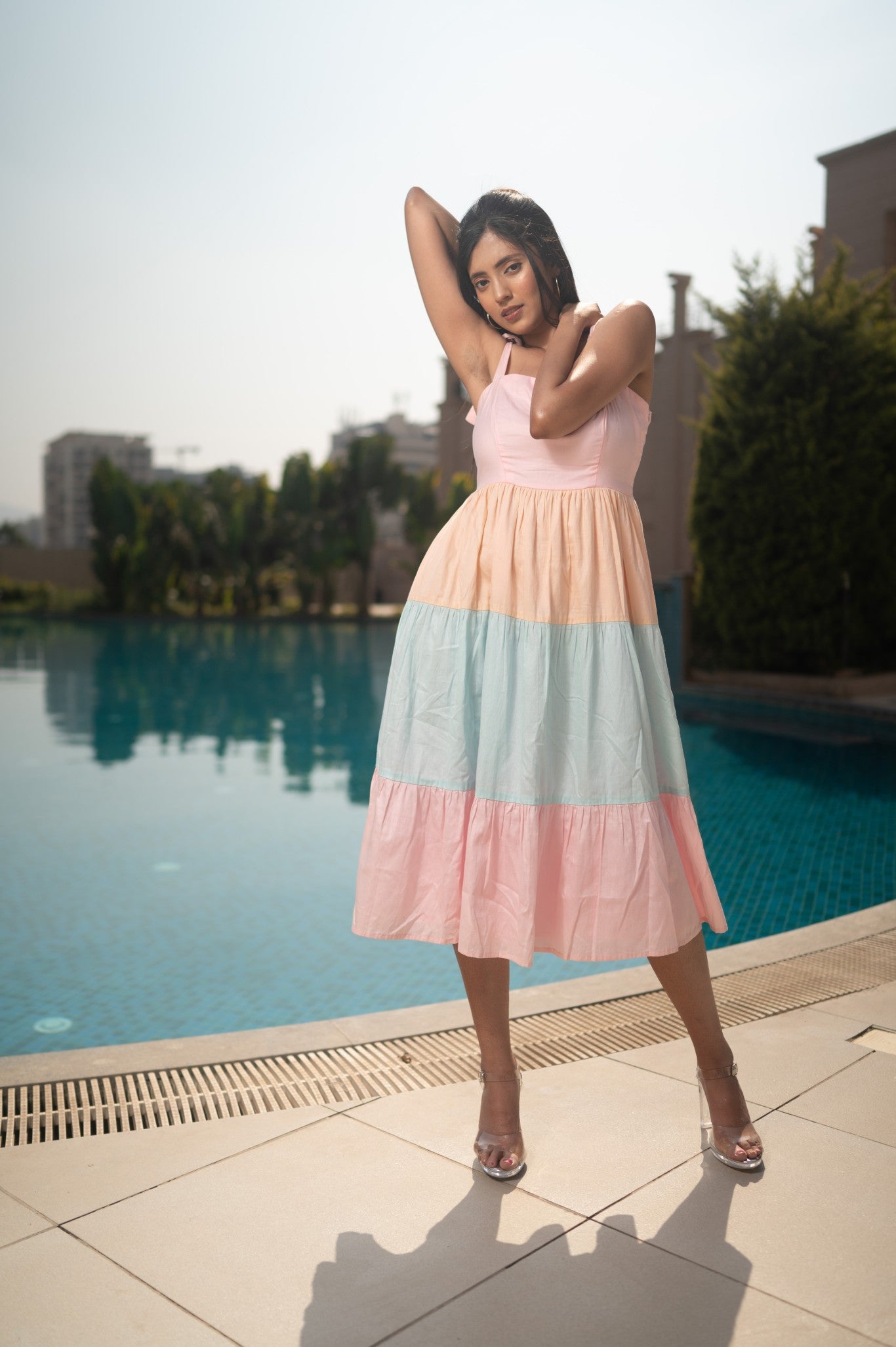 Pastel Tiered Dress