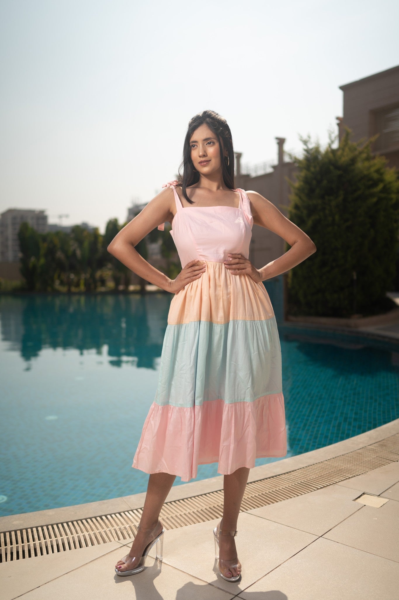Pastel Tiered Dress