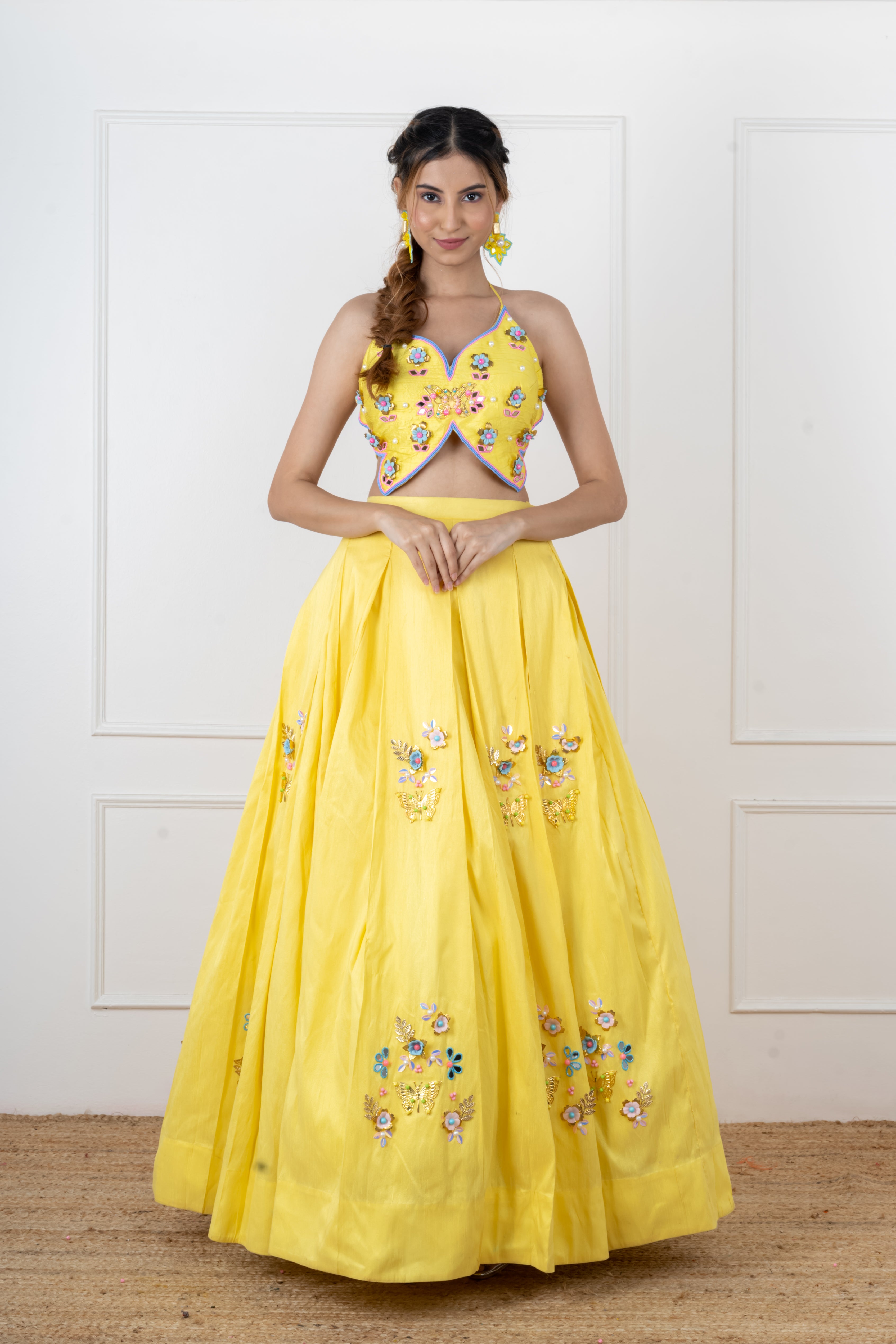 Designer Yellow Lehenga Set