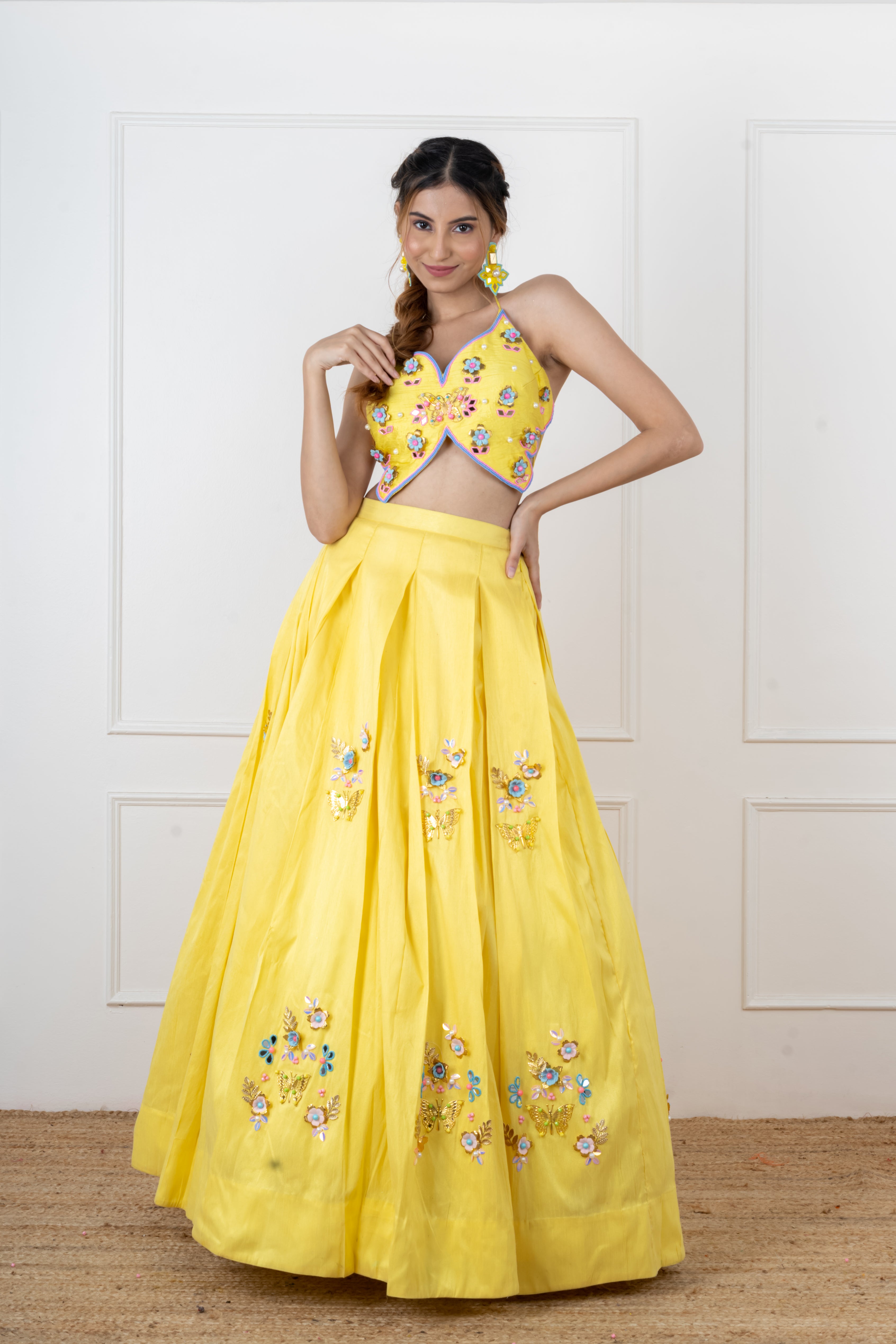 Designer Yellow Lehenga Set