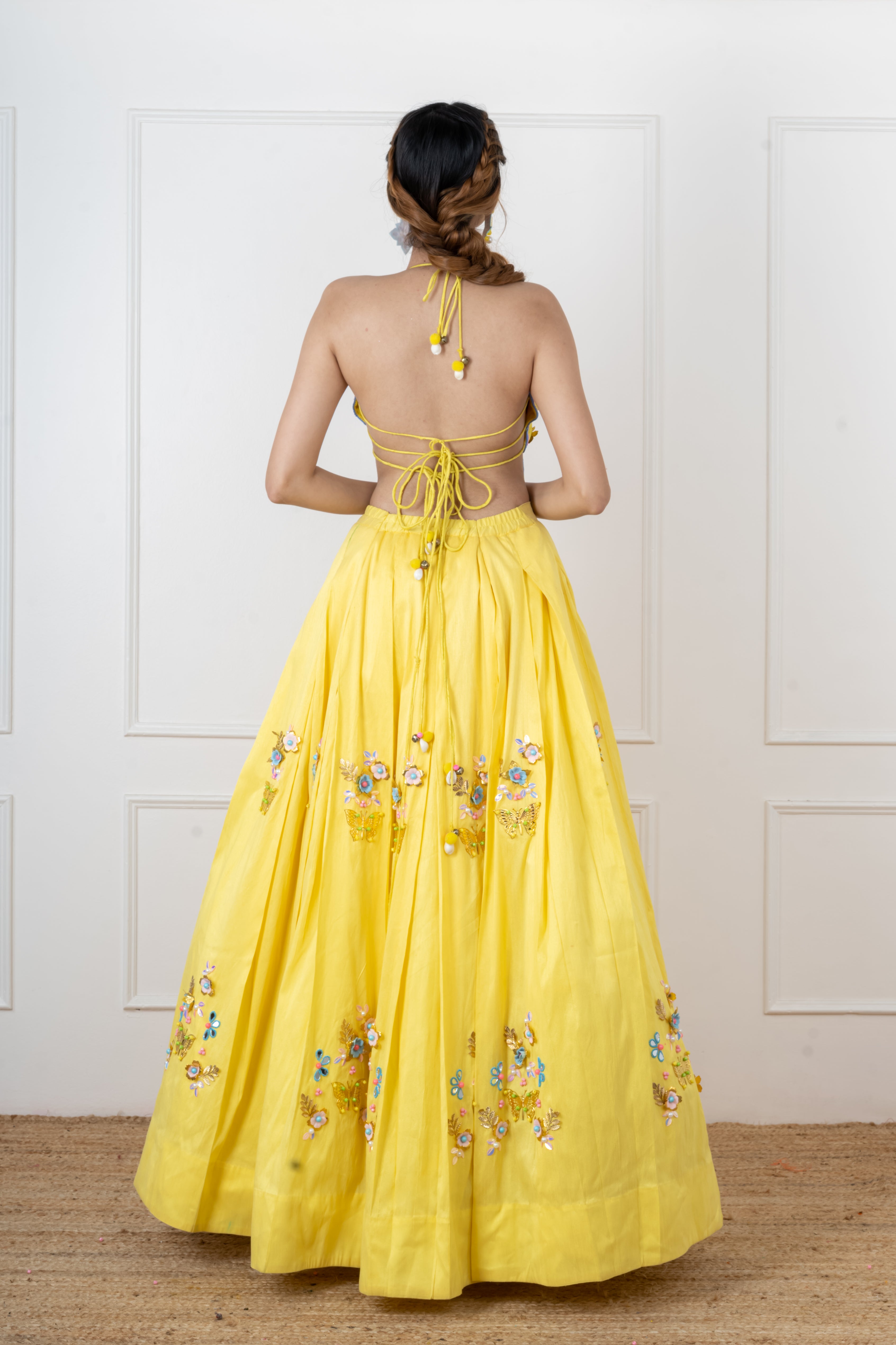 Designer Yellow Lehenga Set